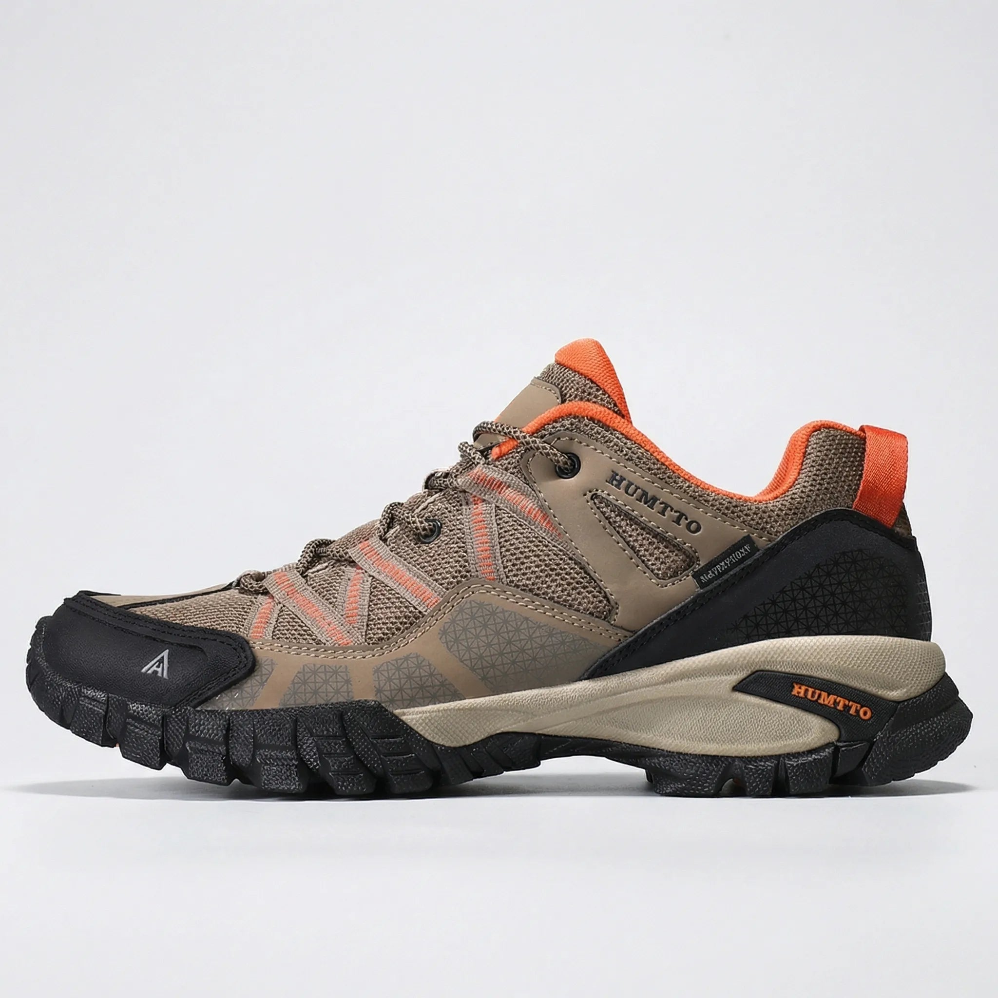 Herren-Wanderschuhe atmungsaktiv schnürbar rutschfest gepolsterte Sohle