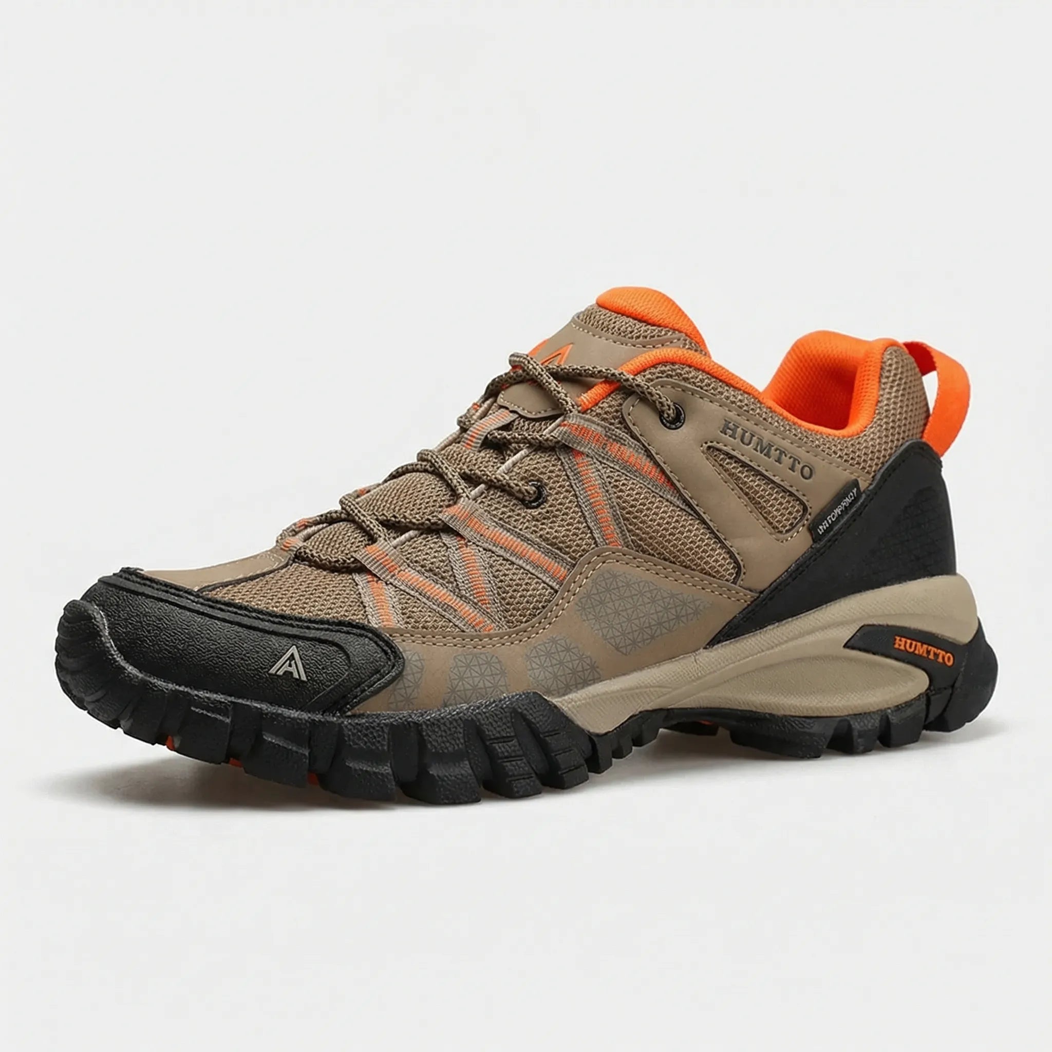 Herren-Wanderschuhe atmungsaktiv schnürbar rutschfest gepolsterte Sohle