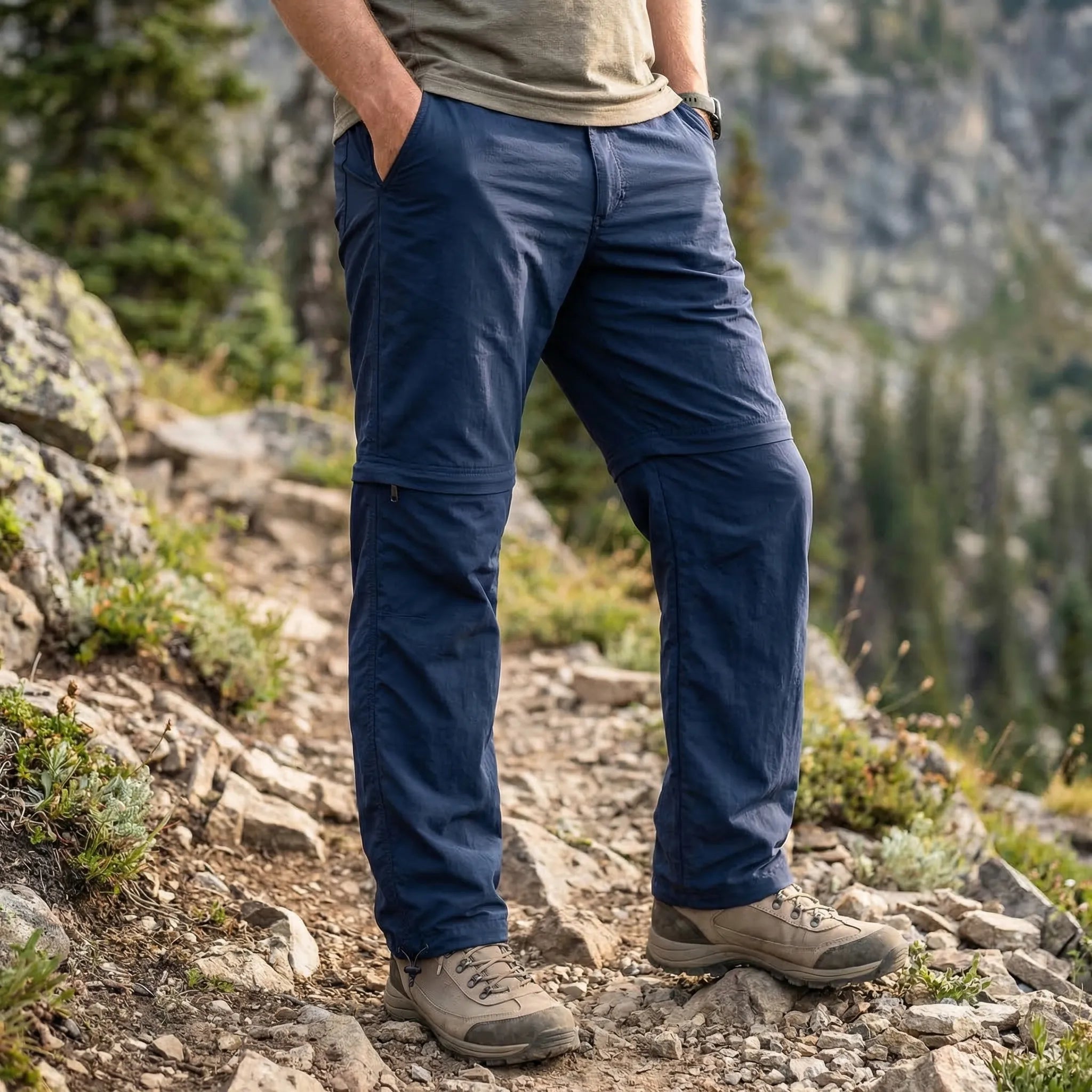 Herren Cargo-Hose abzippbar schnelltrocknend wasserabweisend Outdoor