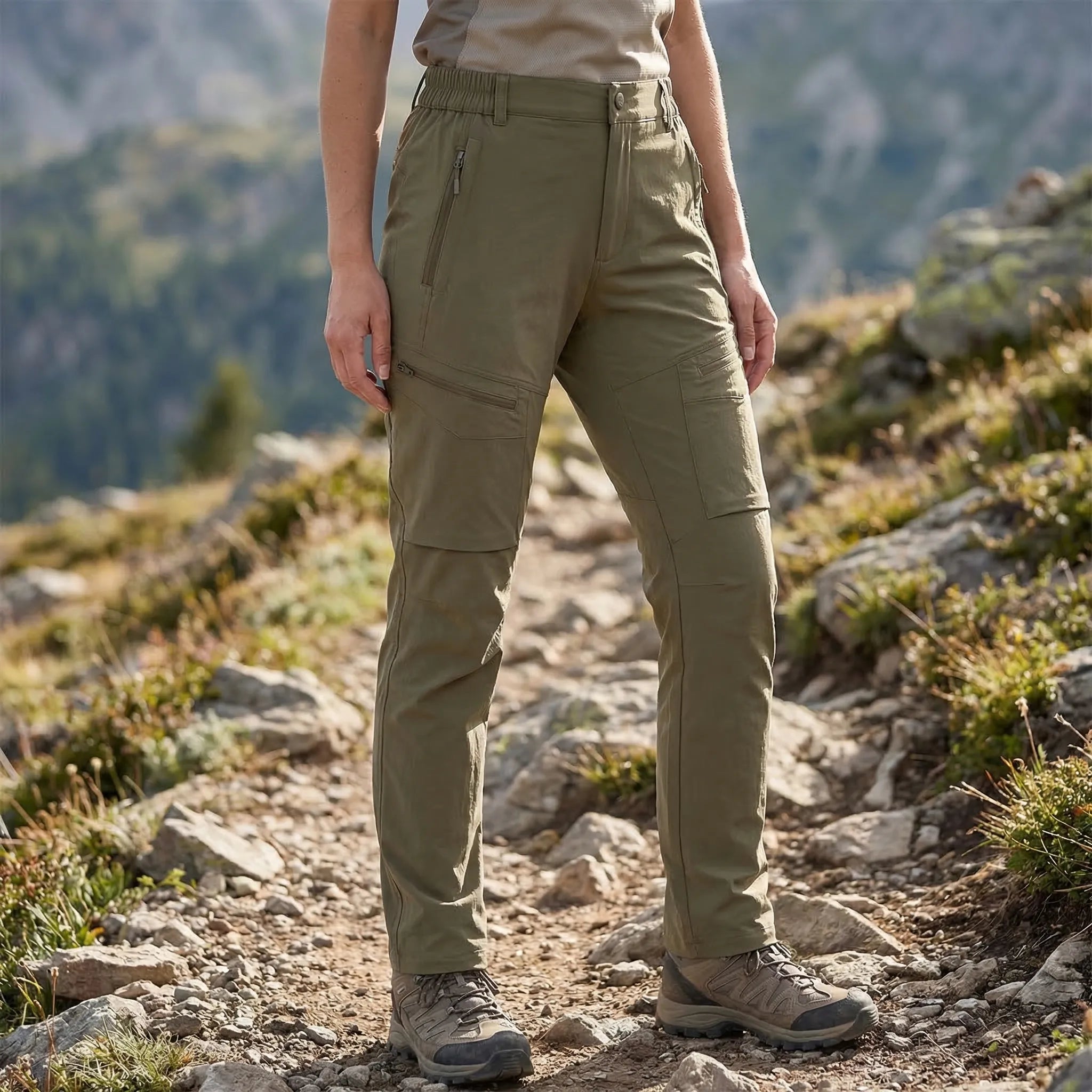 Damen Wanderhose Stretch Cargo schnelltrocknend wasserabweisend