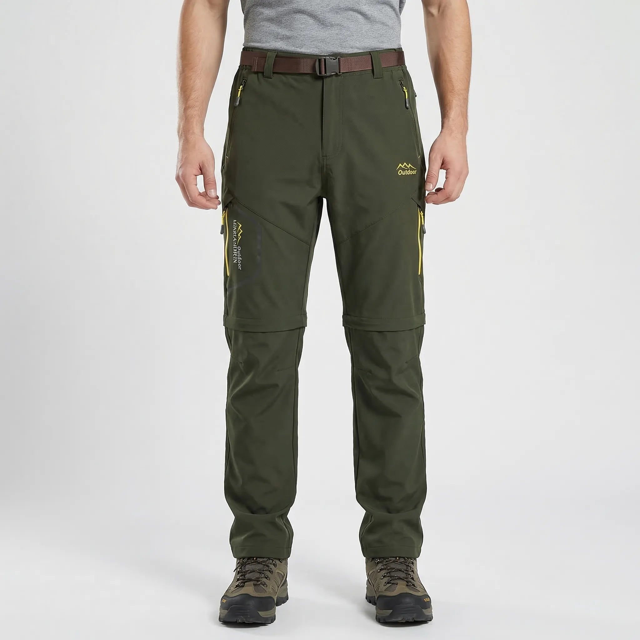 Herren Zip-Off-Trekkinghose schnelltrocknend wandelbar für Outdoor-Aktivitäten