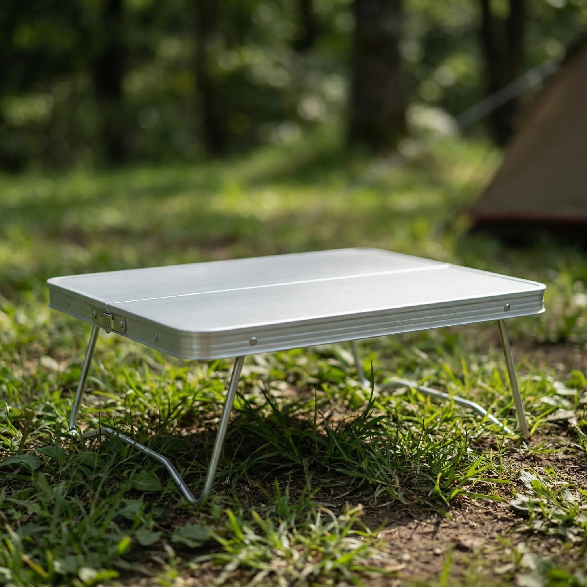 Ultraleichter faltbarer Campingtisch kompakt mit Tragetasche