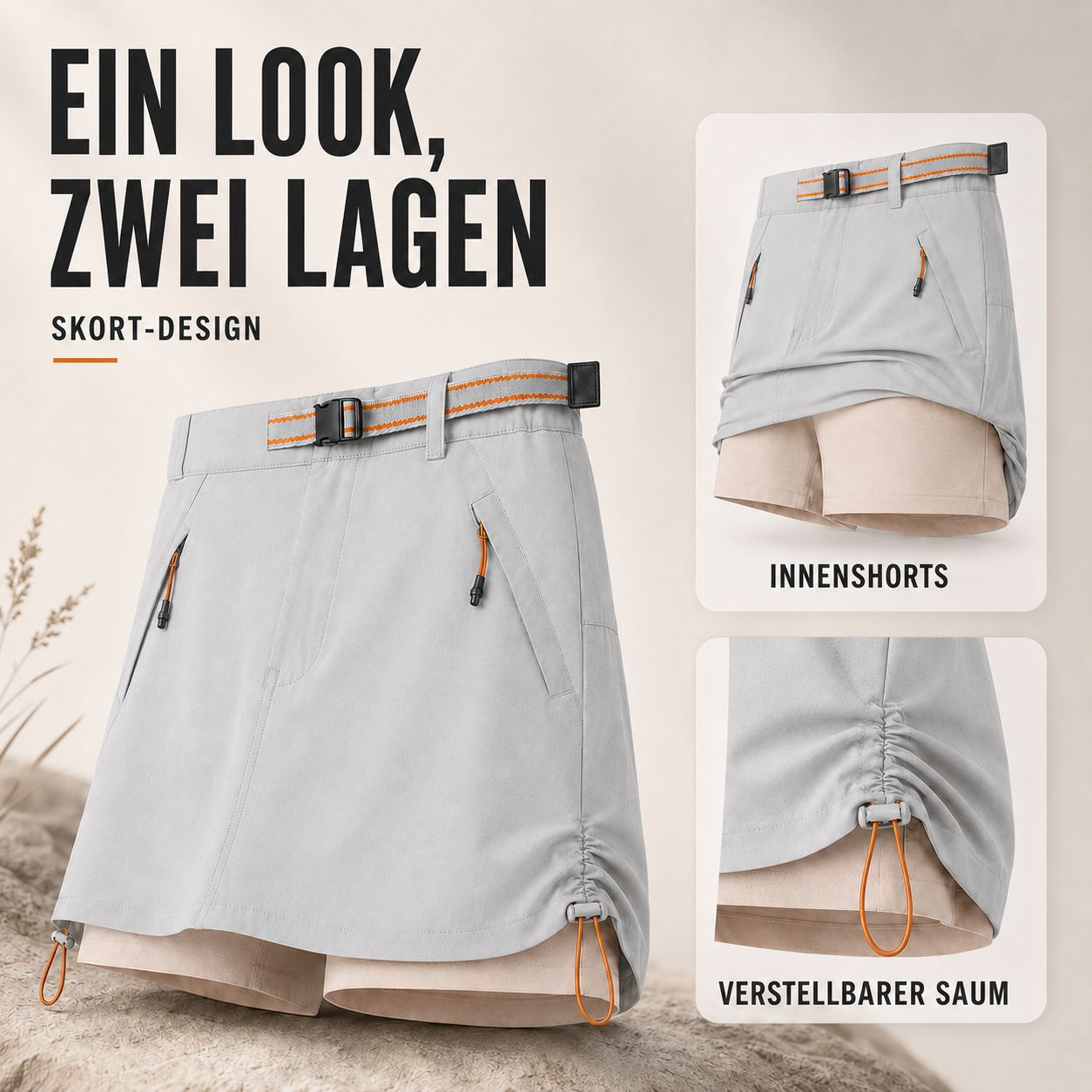 Nordspur | Trekvia Leichte Stretch Culotte Wander-Shorts