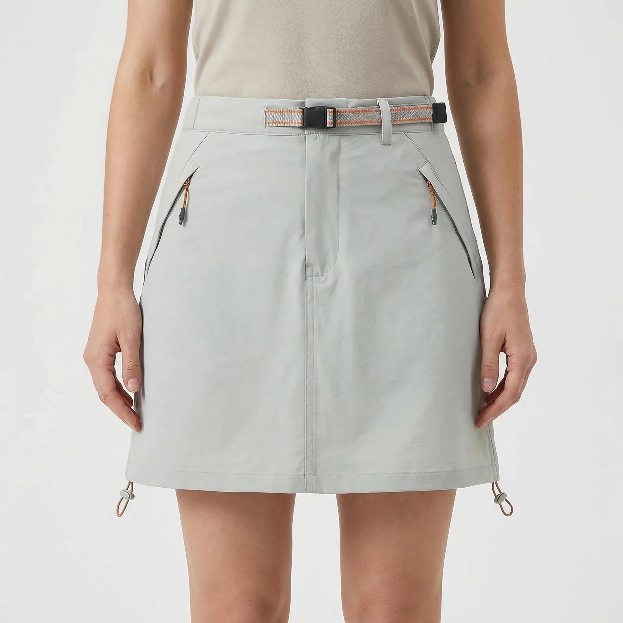 Leichter Damen Wander-Skort mit Stretchmaterial und integrierten Shorts für Outdoor-Aktivitäten