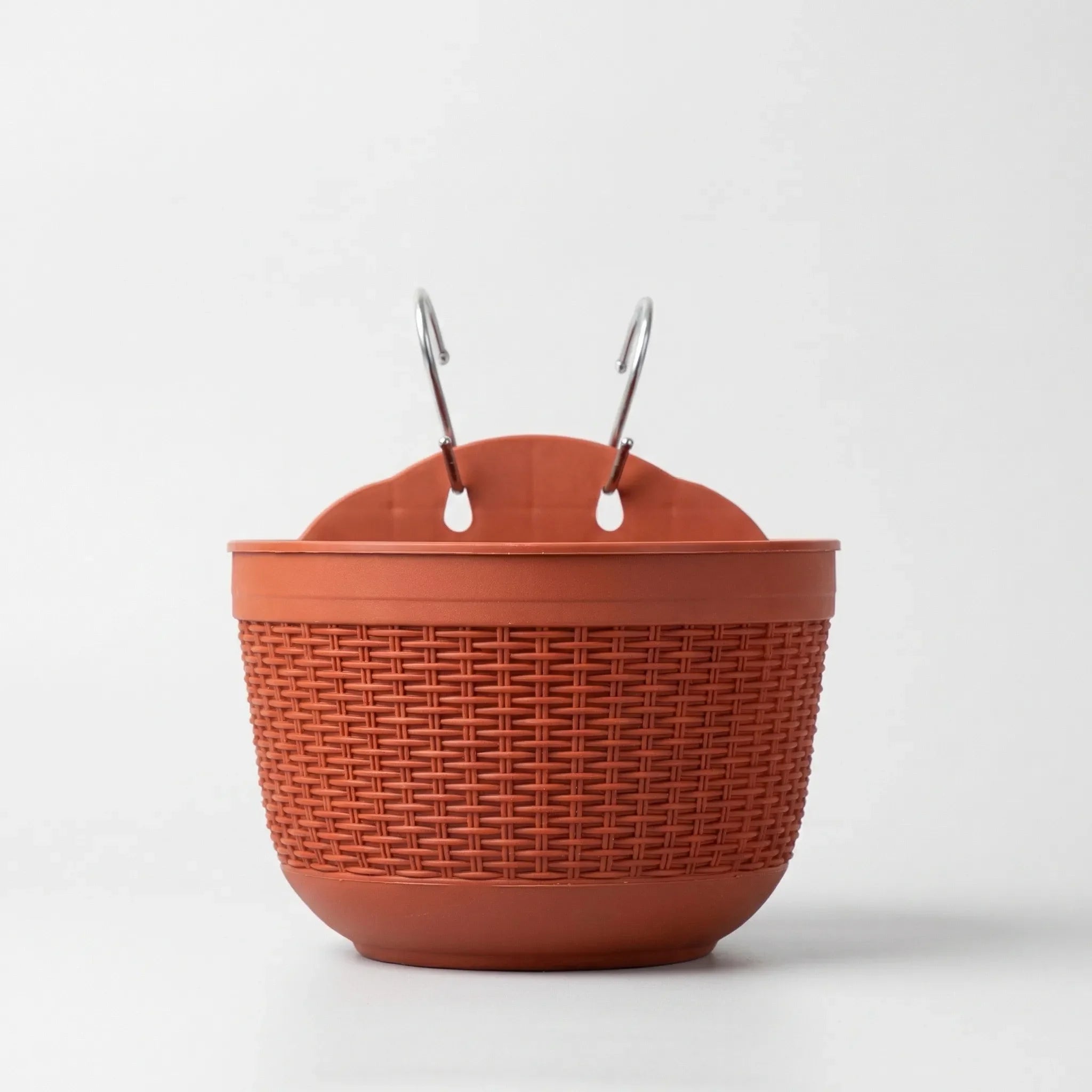 Halbkreis-Wandhänger-Blumenkasten geflochtenes Design