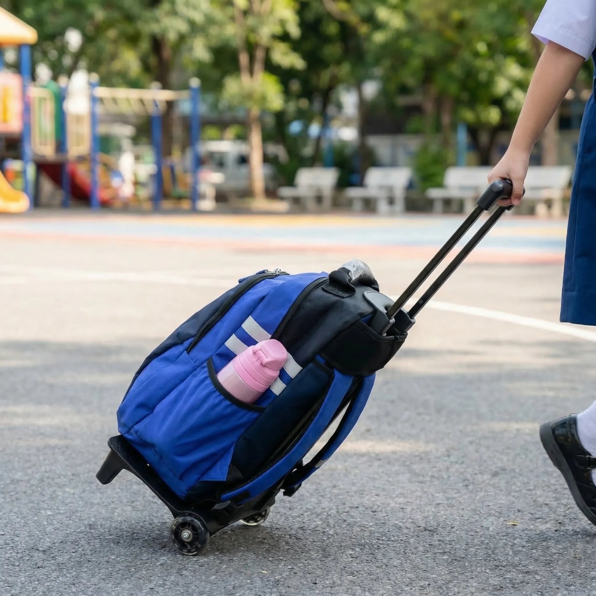 Rucksack-Trolley mit Teleskopgriff und 2 Rädern für Kinder