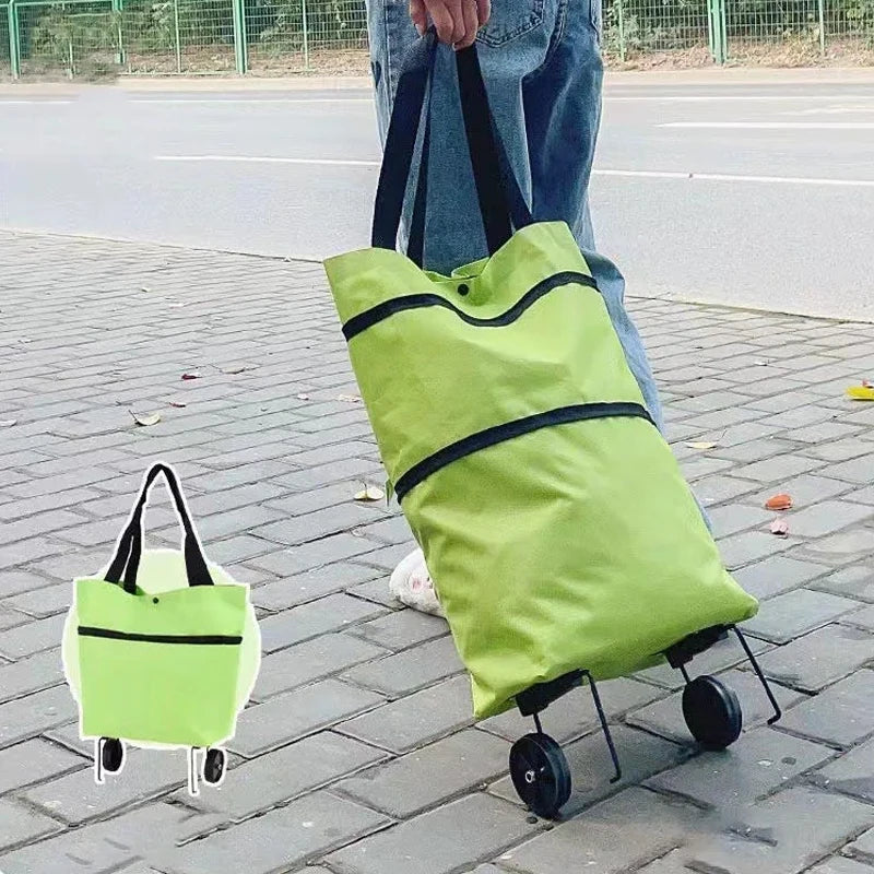 Einkaufswagen mit Rollen zusammenklappbar großes Fassungsvermögen
