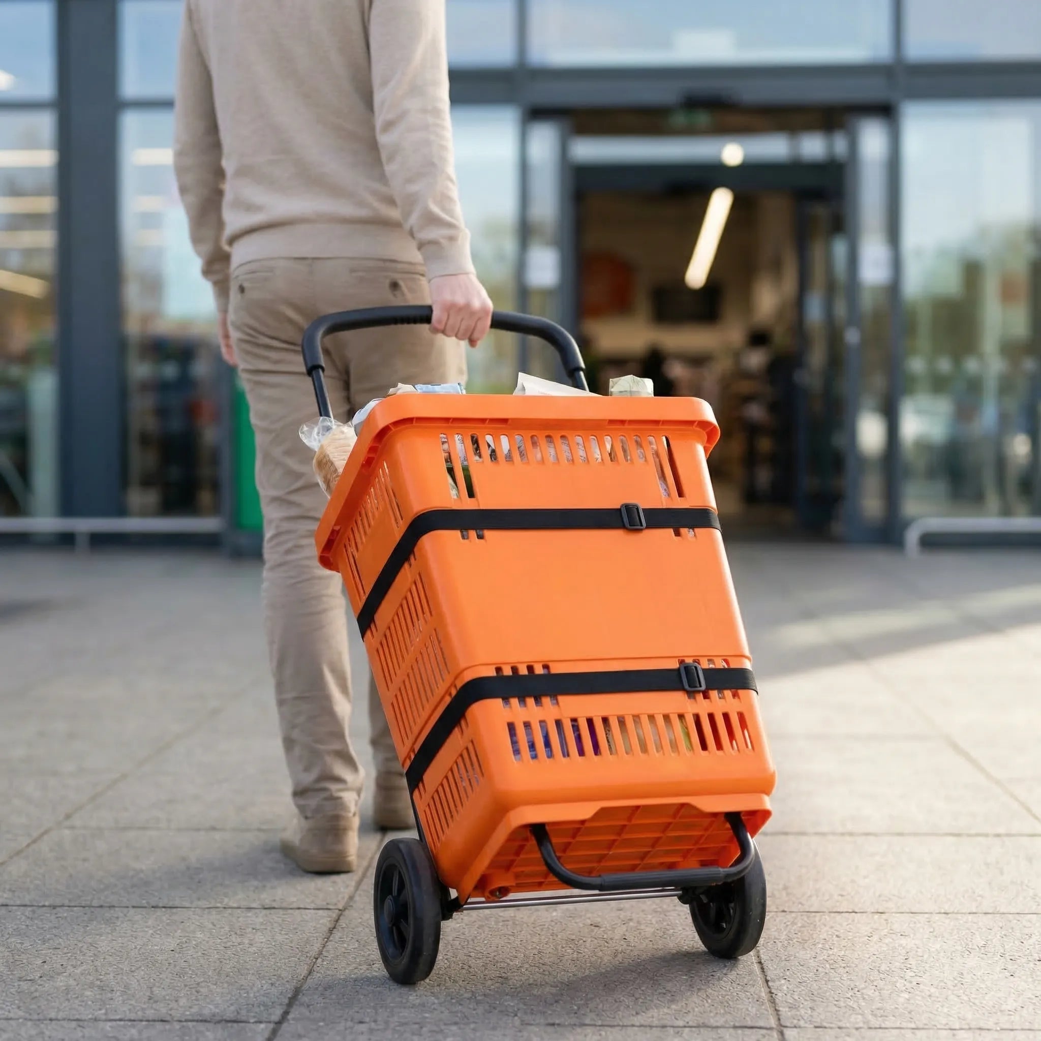 Einkaufswagen mit Rollen zusammenklappbar großes Fassungsvermögen