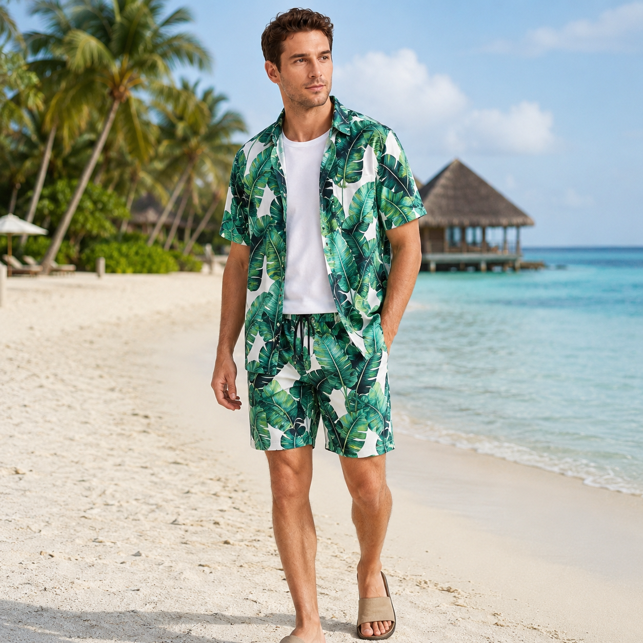 Nordspur | Tropivex Tropisches Print Hemd und Shorts Set