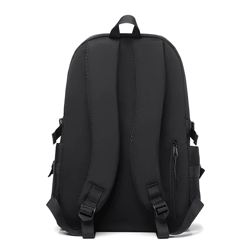 Großer Rucksack mit Laptopfach mehreren Taschen unifarbig