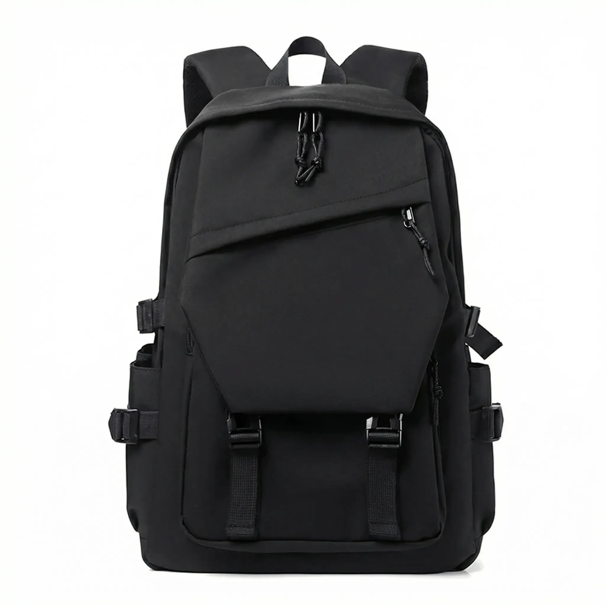 Großer Rucksack mit Laptopfach mehreren Taschen unifarbig