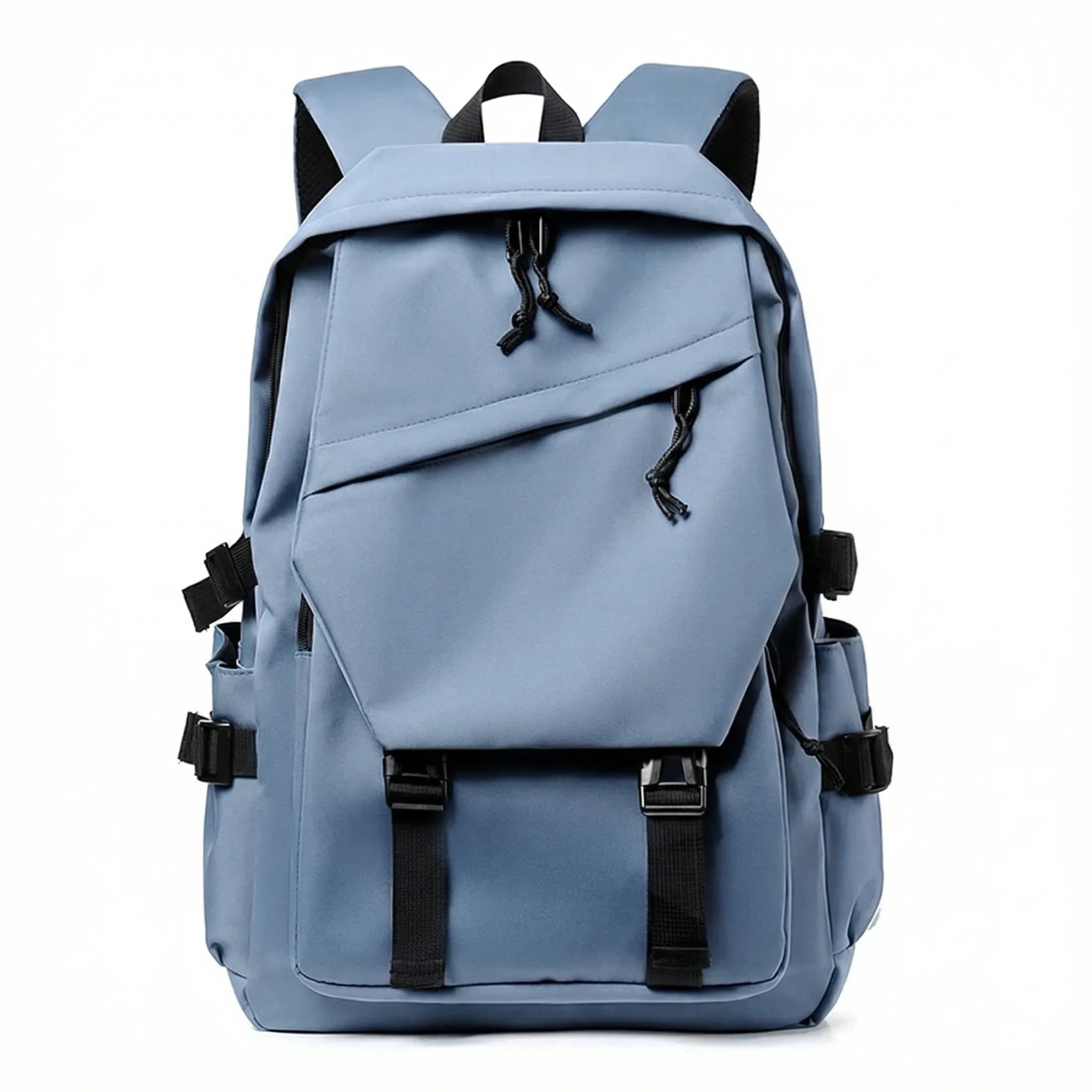 Großer Rucksack mit Laptopfach mehreren Taschen unifarbig