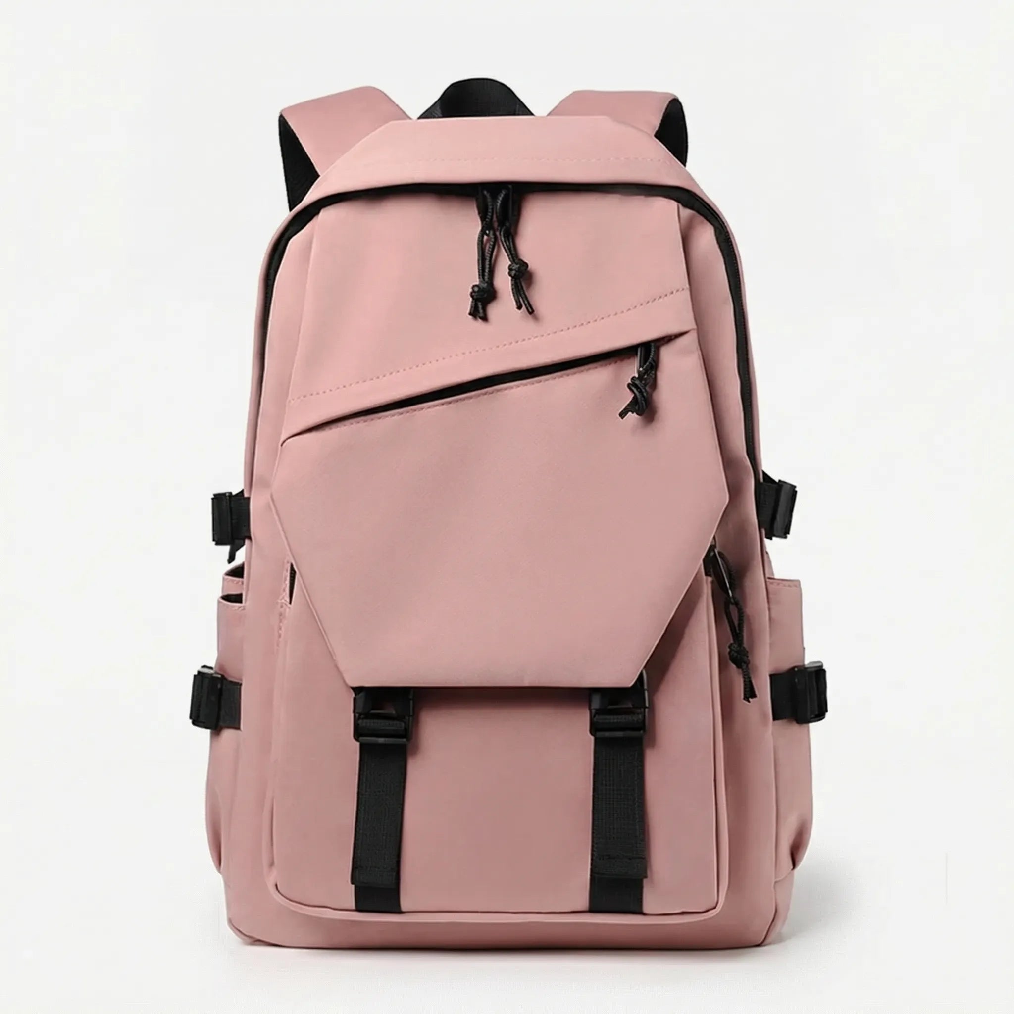 Großer Rucksack mit Laptopfach mehreren Taschen unifarbig
