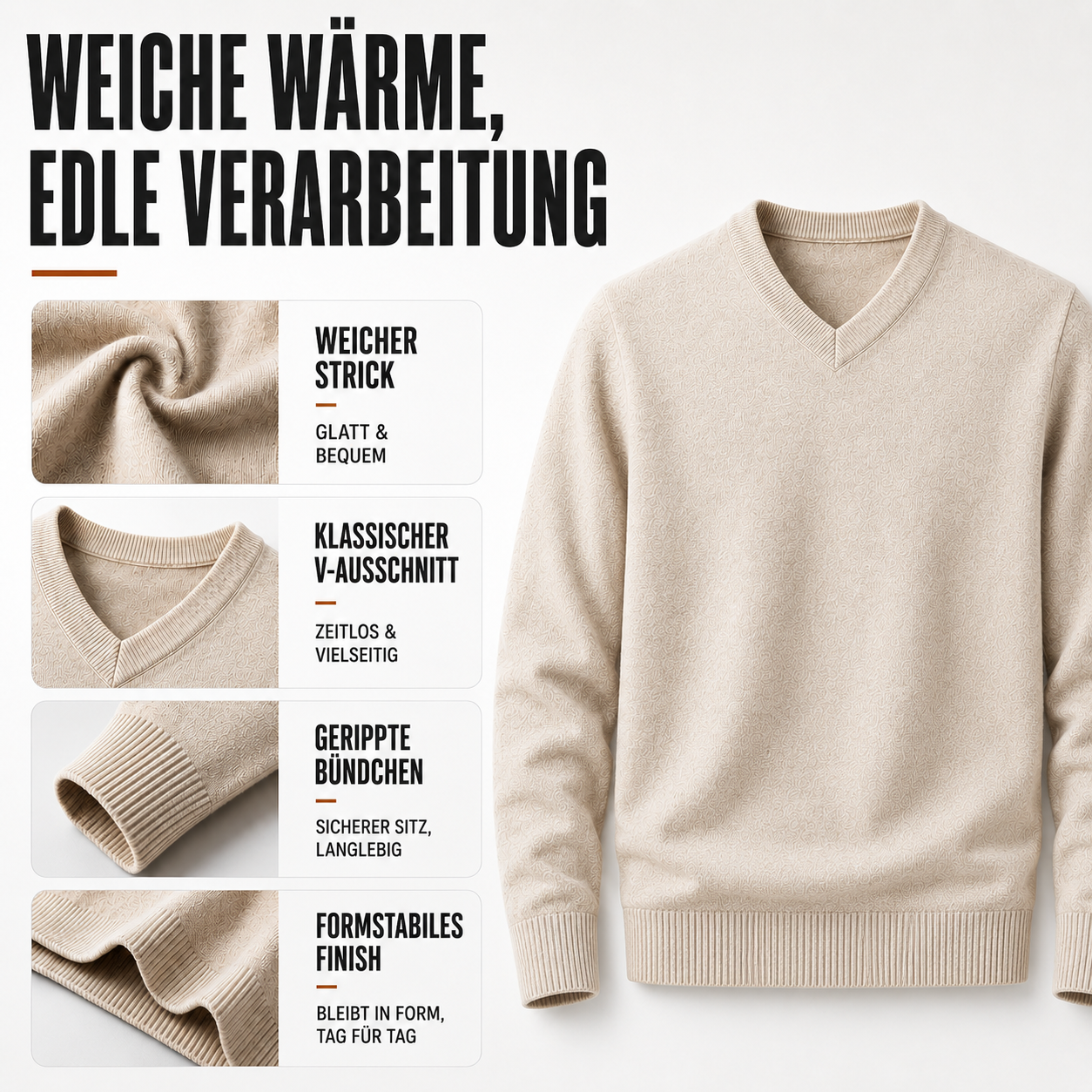 Nordspur | V-Ausschnitt Pullover