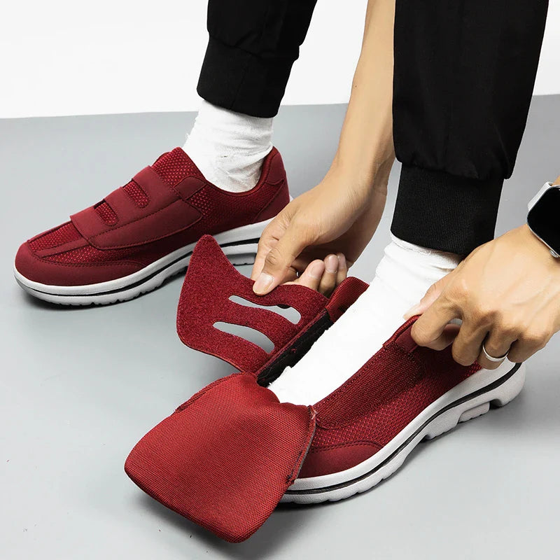 Weite orthopädische Sneaker mit klappbarem Oberteil für Hallux valgus