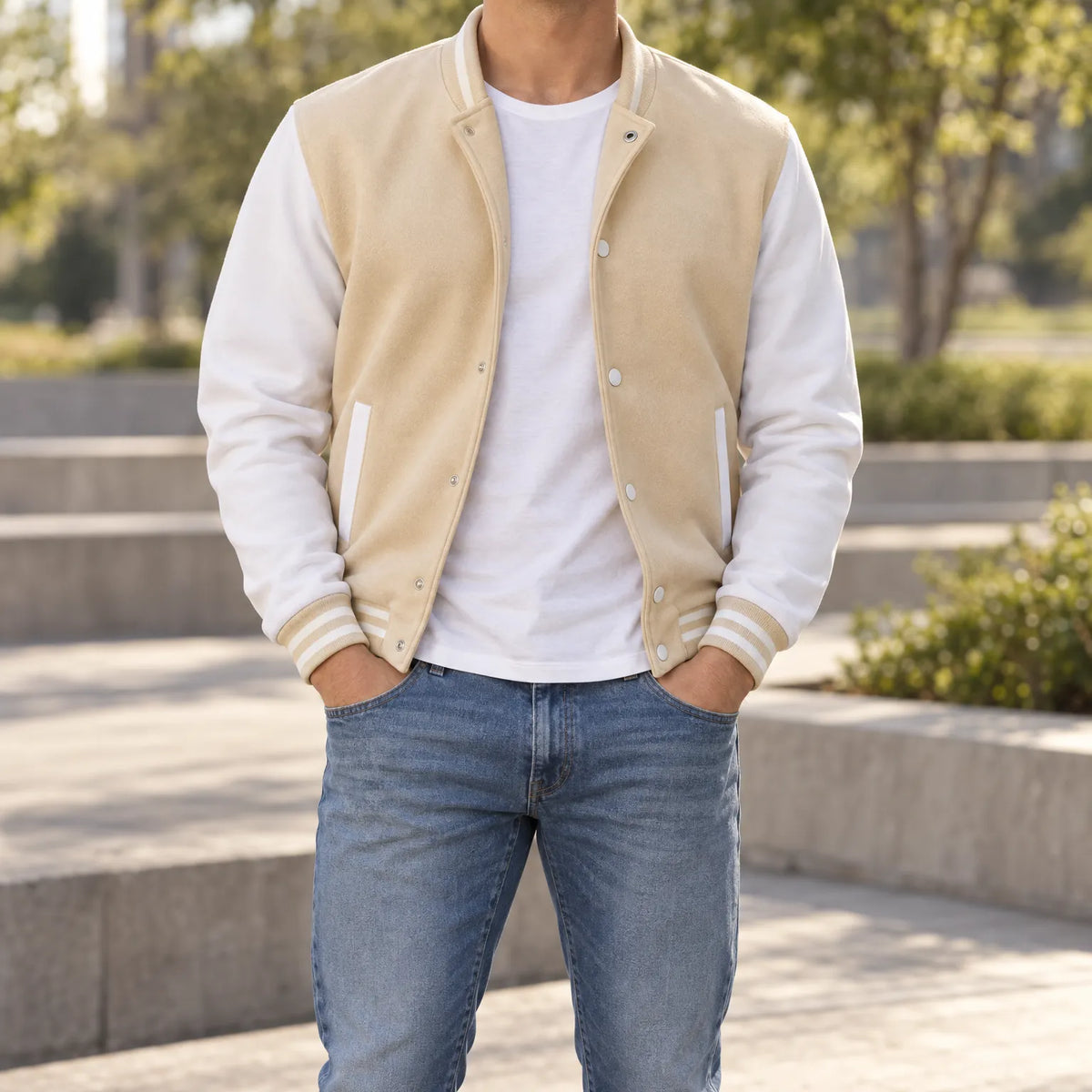Nordspur | Varoa Lässige Collegejacke Für Herren