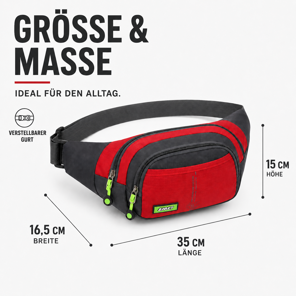 Nordspur | Vaylix Wasserdichte Nylon-Gürteltasche