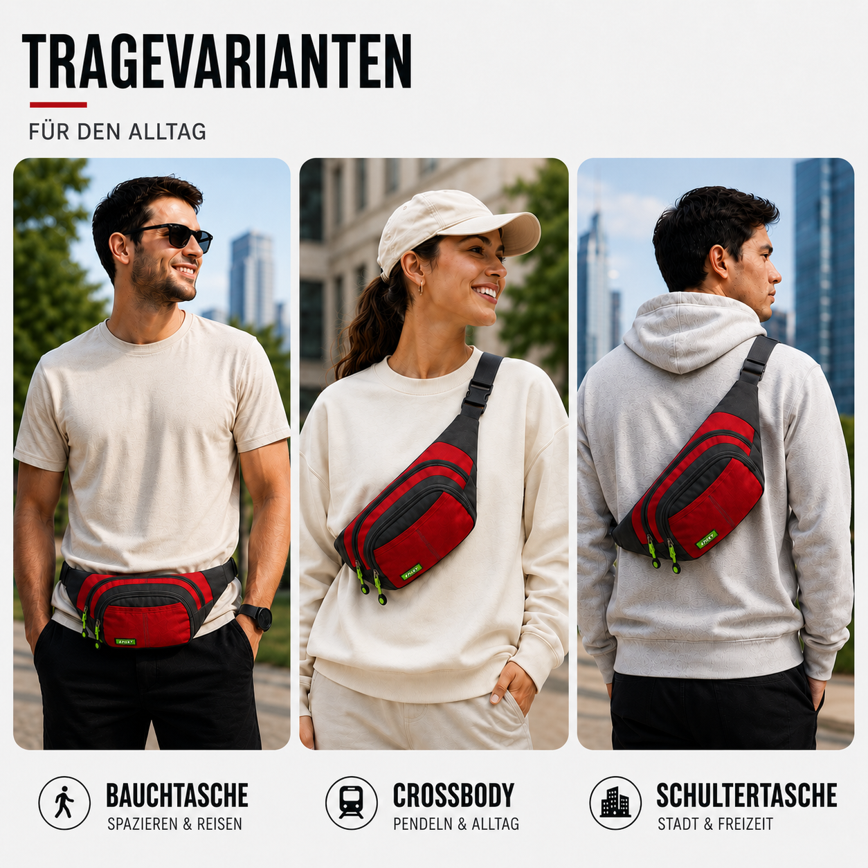 Nordspur | Vaylix Wasserdichte Nylon-Gürteltasche