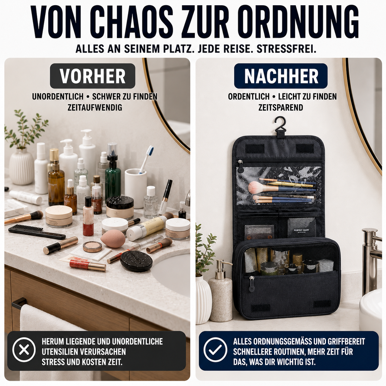 Nordspur | Vaylore Wasserdichte Hängende Kulturtasche
