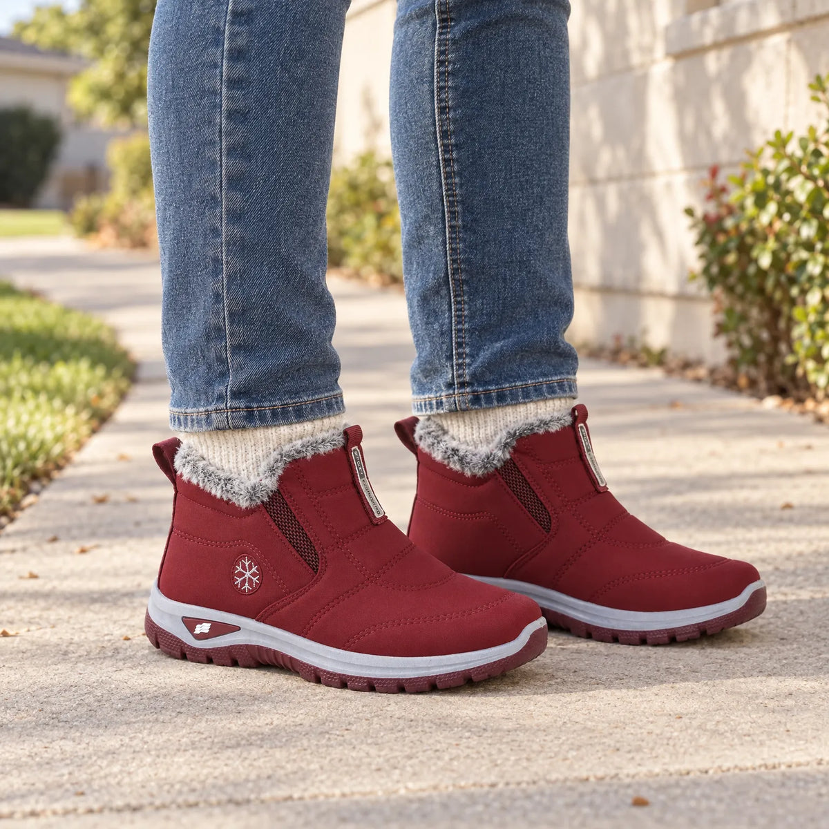Nordspur | Velnara Gefütterte Slip-On Winterstiefel