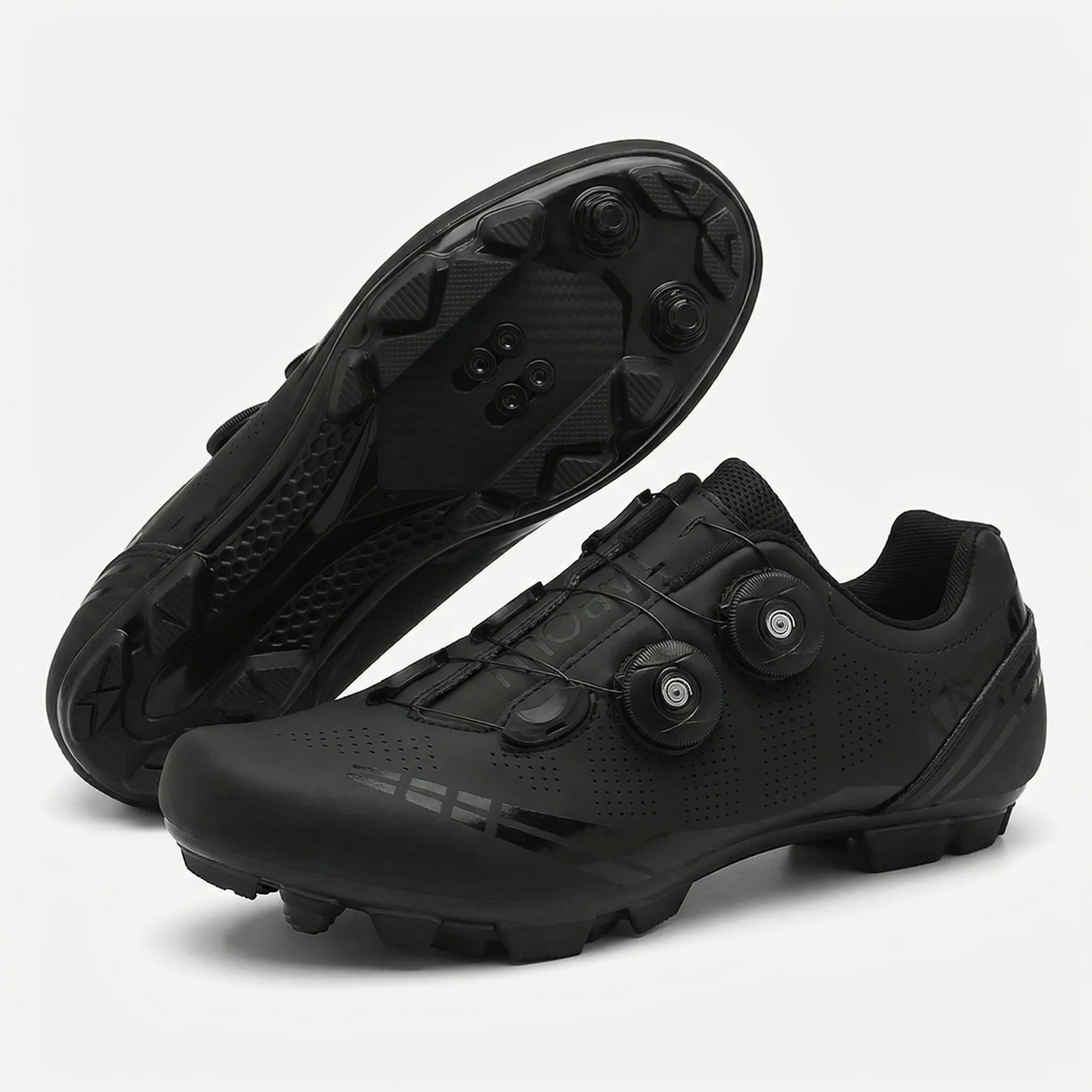 MTB-Rennradschuh mit Drehknopf-Verschluss und SPD-Cleat-Kompatibilität