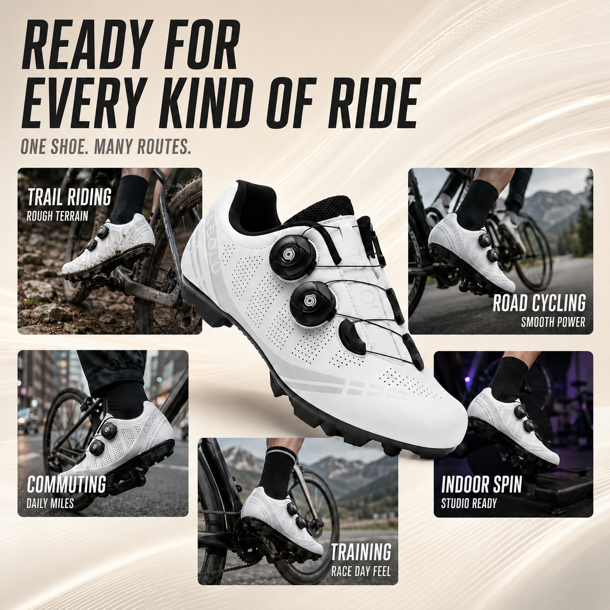 Nordspur | Veloctra Selbstsperrendes MTB-Rennrad-Schuh