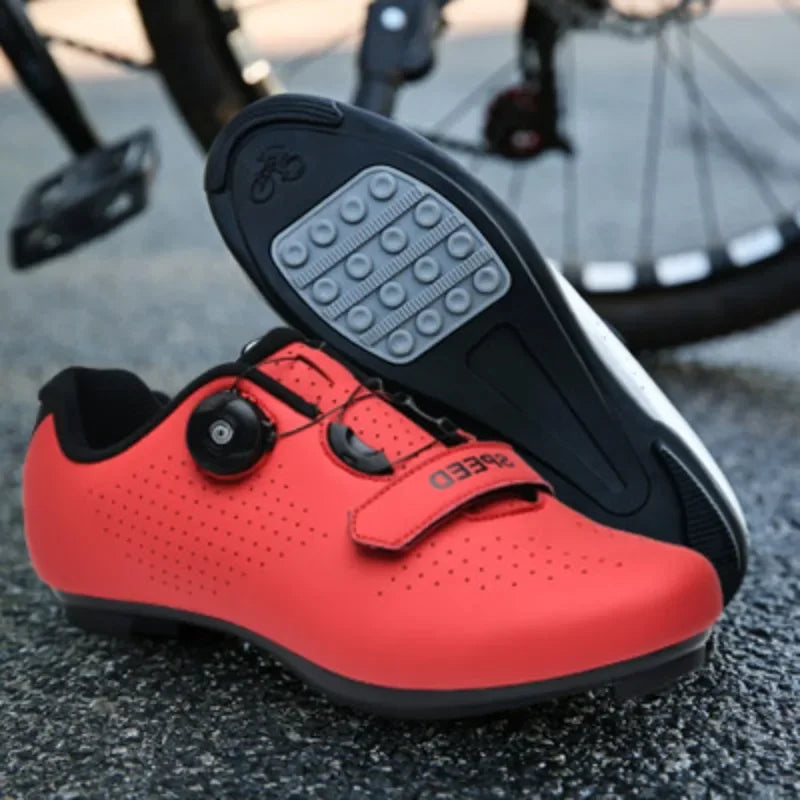 Flatpedal-Radschuh mit griffiger Gummisohle und Drehreglerverschluss