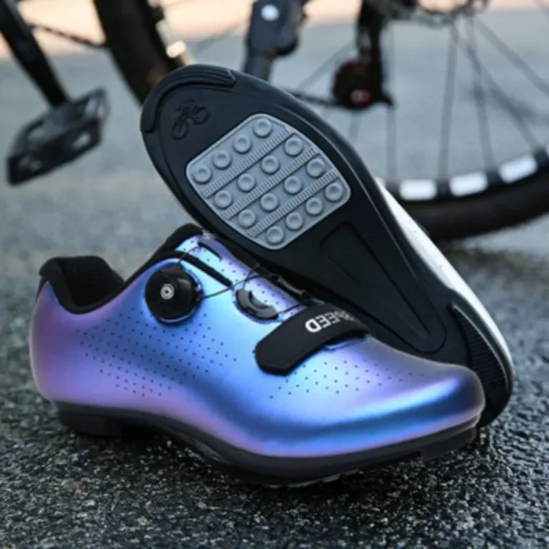 Flatpedal-Radschuh mit griffiger Gummisohle und Drehreglerverschluss