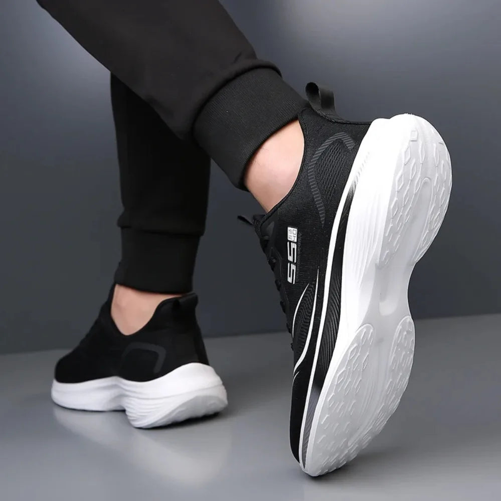 Herren Laufschuhe mit Karbonplatte und Luftkissen-Sohle