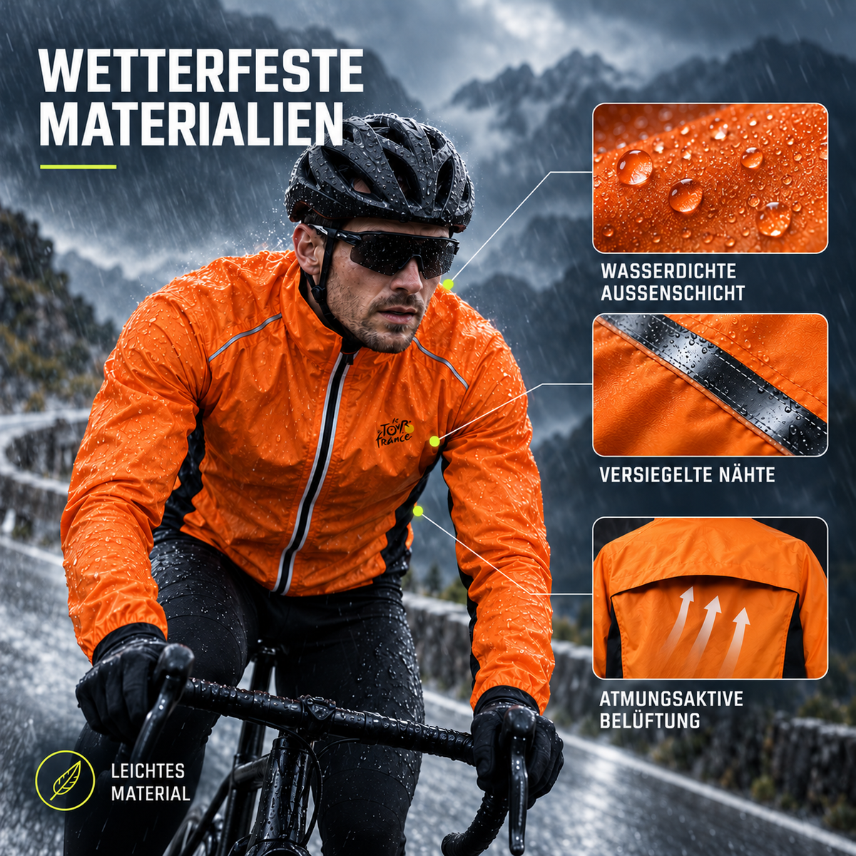 Nordspur | Veloxen Langarm-Radjacke für Herren