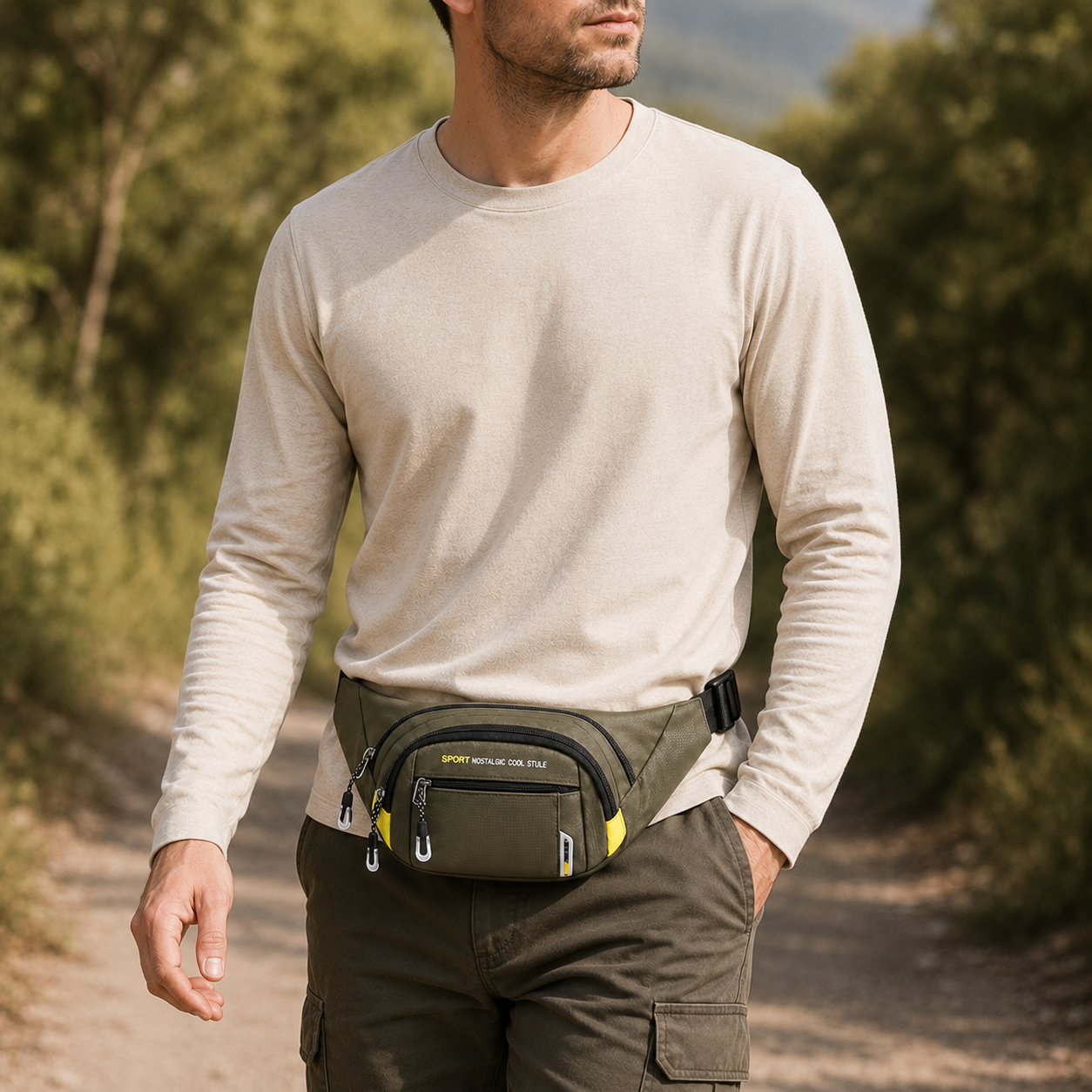 Nordspur | VeltroPack Schlanke Nylon-Gürteltasche