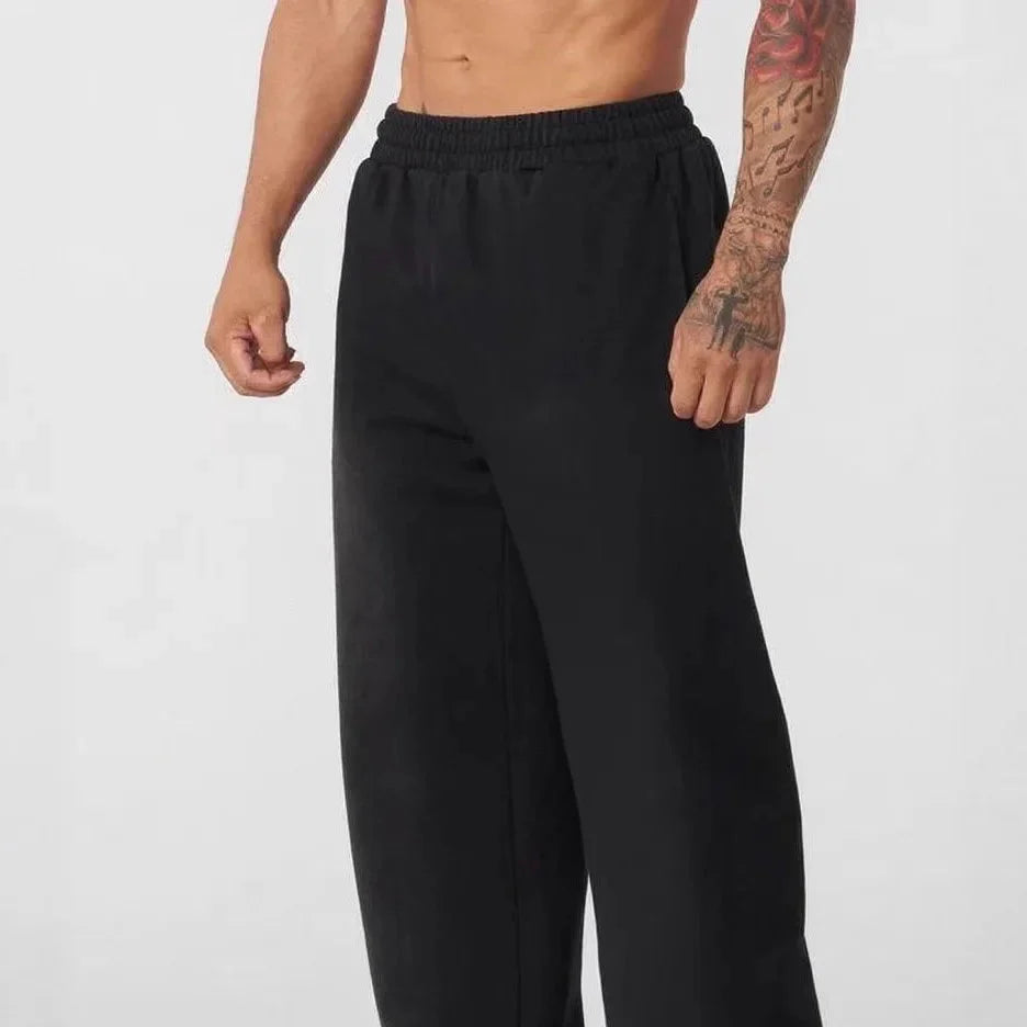 Lockere Jogginghose mit warmem Fleecefutter und elastischem Bund