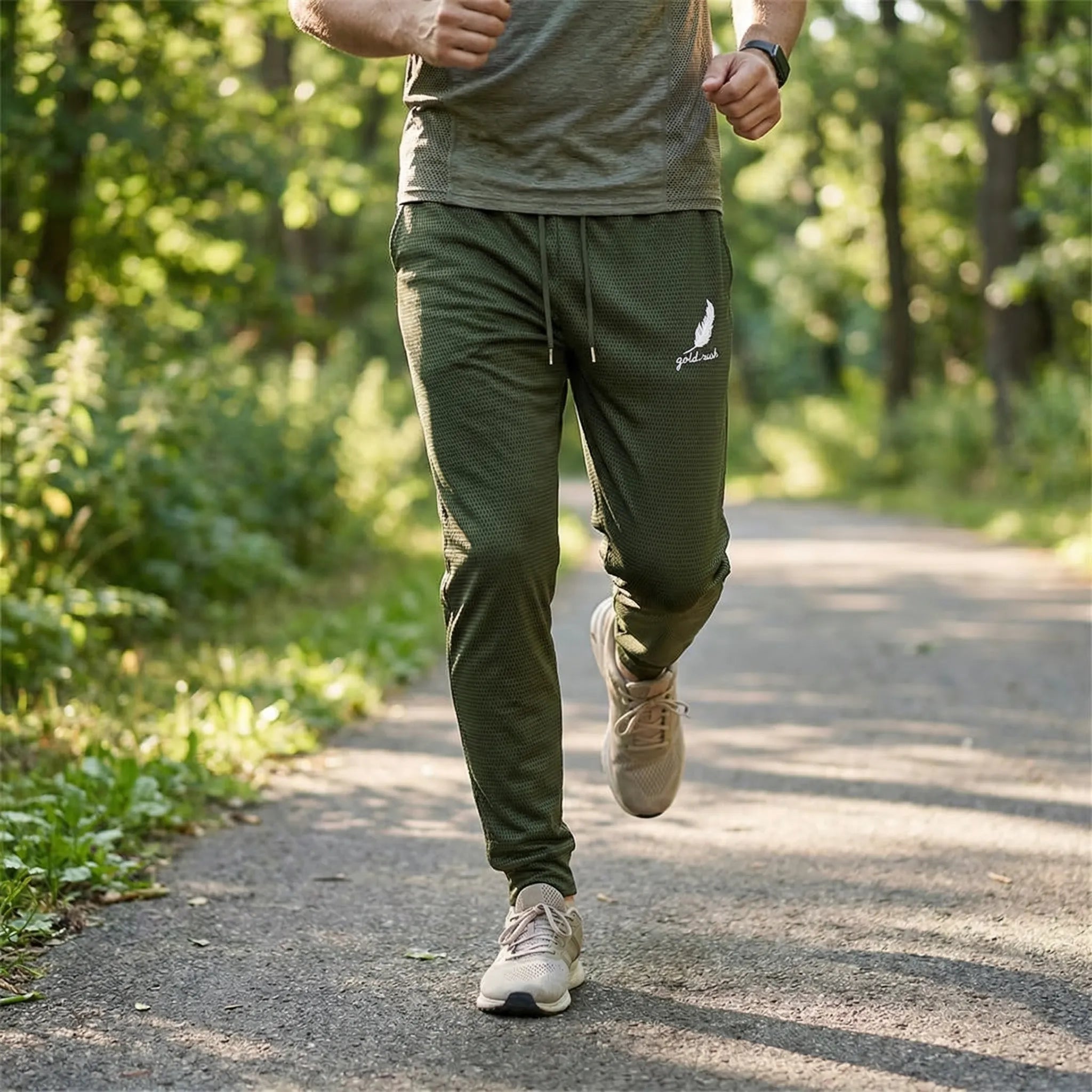 Herren Sporthose atmungsaktiv schnelltrocknend Mesh-Gewebe für Laufen und Fitness