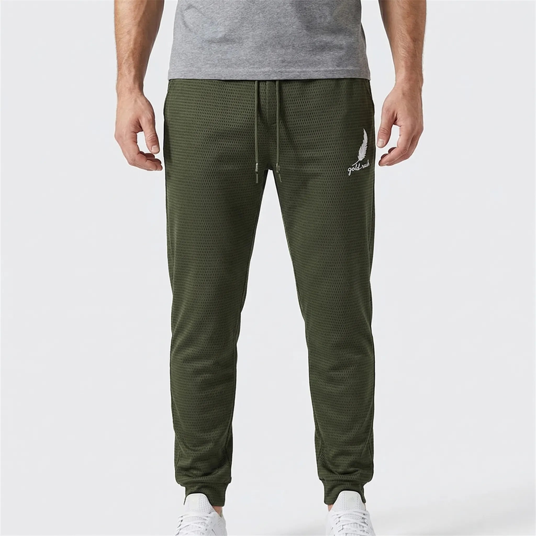 Herren Sporthose atmungsaktiv schnelltrocknend Mesh-Gewebe für Laufen und Fitness