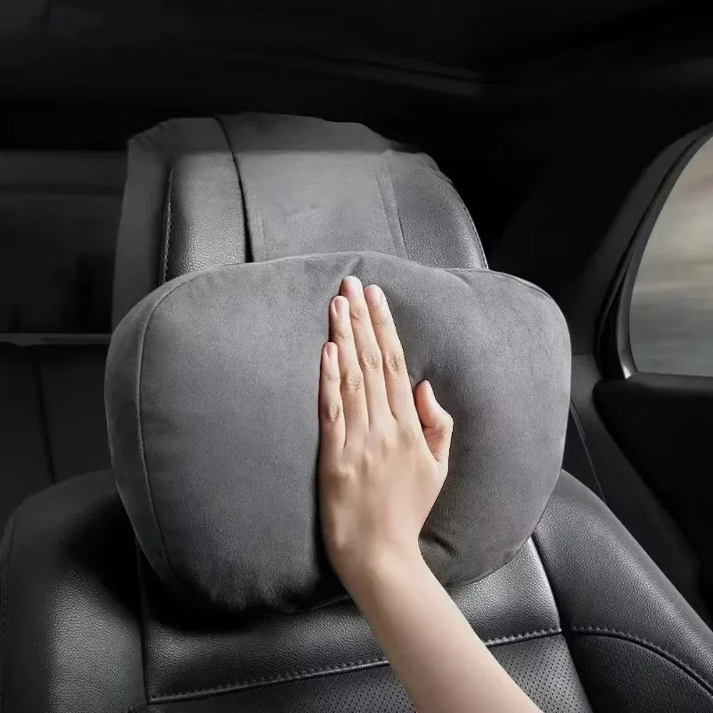 Universales Auto-Kopfstützenkissen mit Mikrofaser-Bezug und ergonomischem Nackenhalt