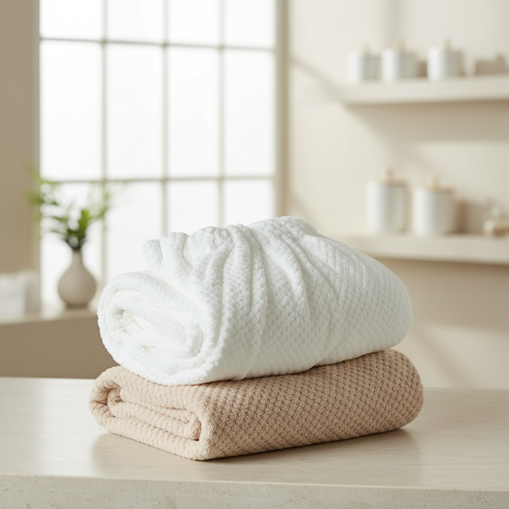 Tragbarer Spa-Bademantel Korallenvlies schnelltrocknend Wickeldesign