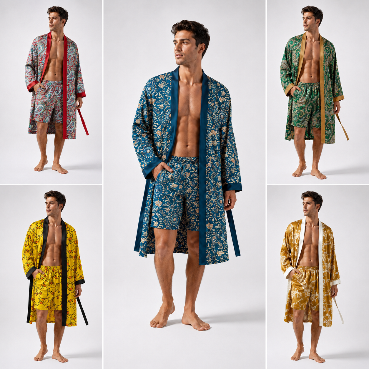 Nordspur | Velvoro Langer Kimono-Stil Bademantel-Set