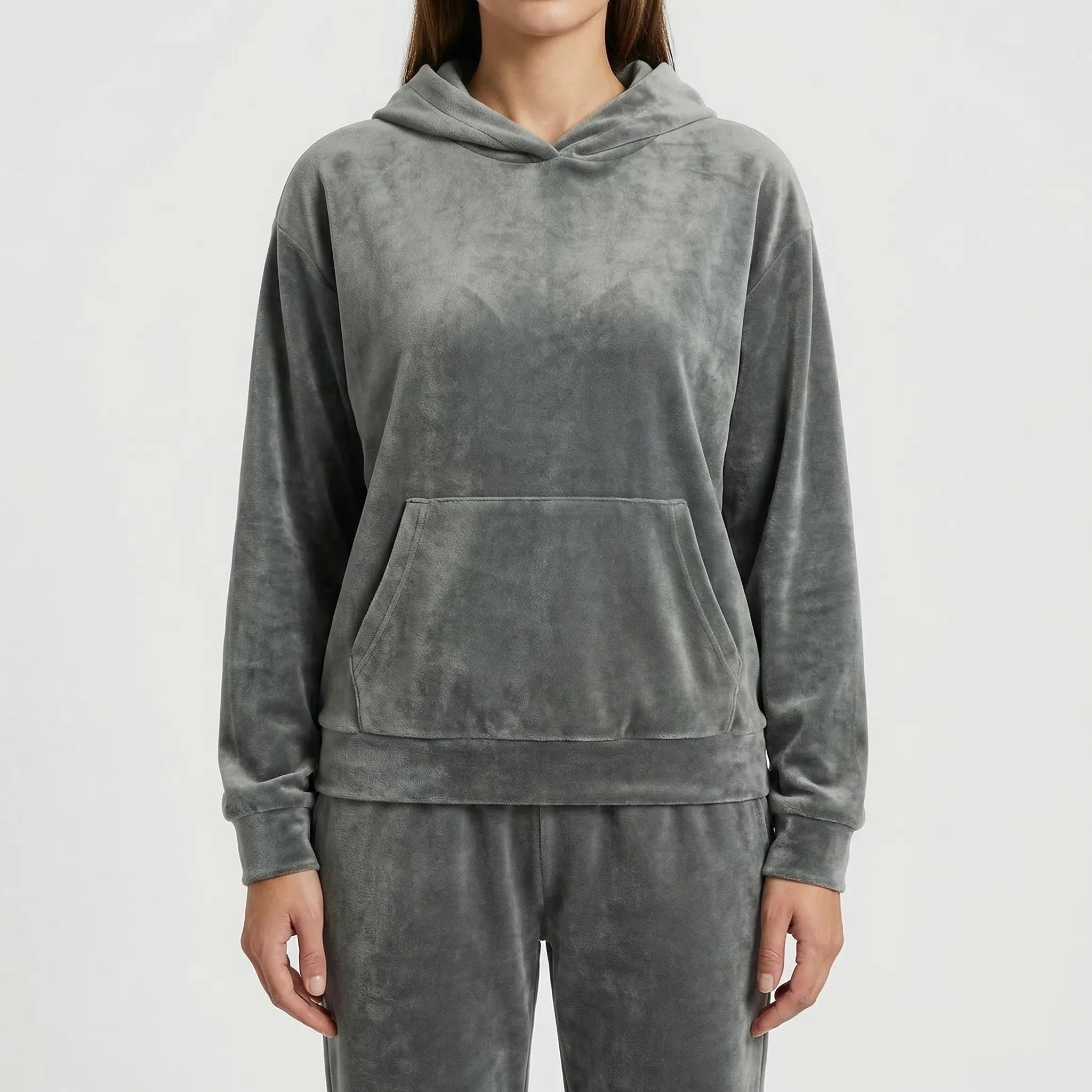 Kapuzen-Trainingsanzug 2-teilig mit übergroßem Hoodie und Slim-Fit-Jogginghosen