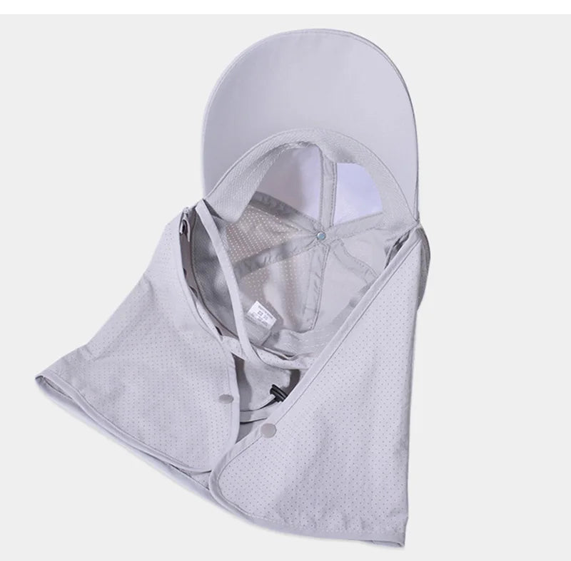 Leichte Outdoor-Kappe mit abnehmbarer Nackenklappe für Wandern