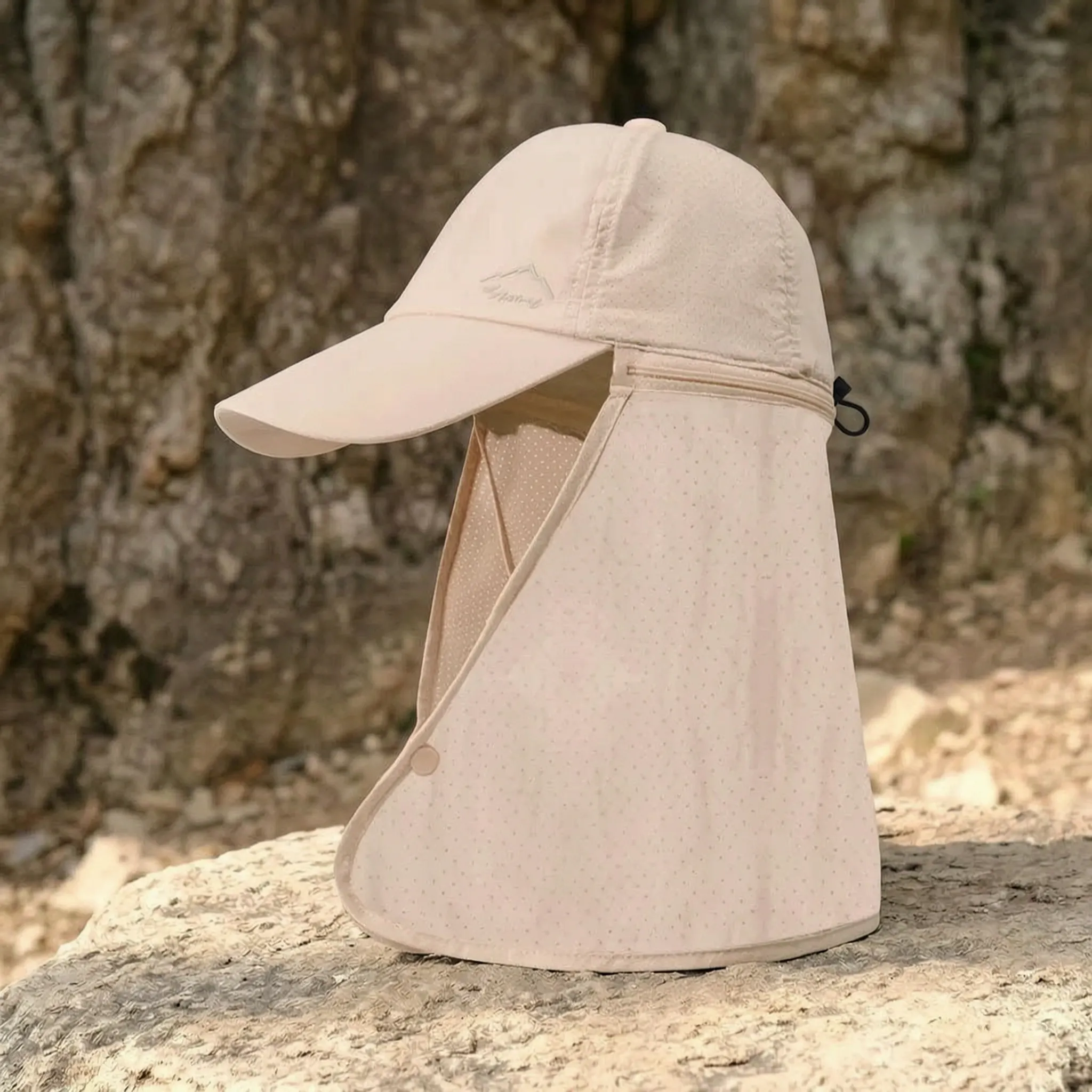 Leichte Outdoor-Kappe mit abnehmbarer Nackenklappe für Wandern