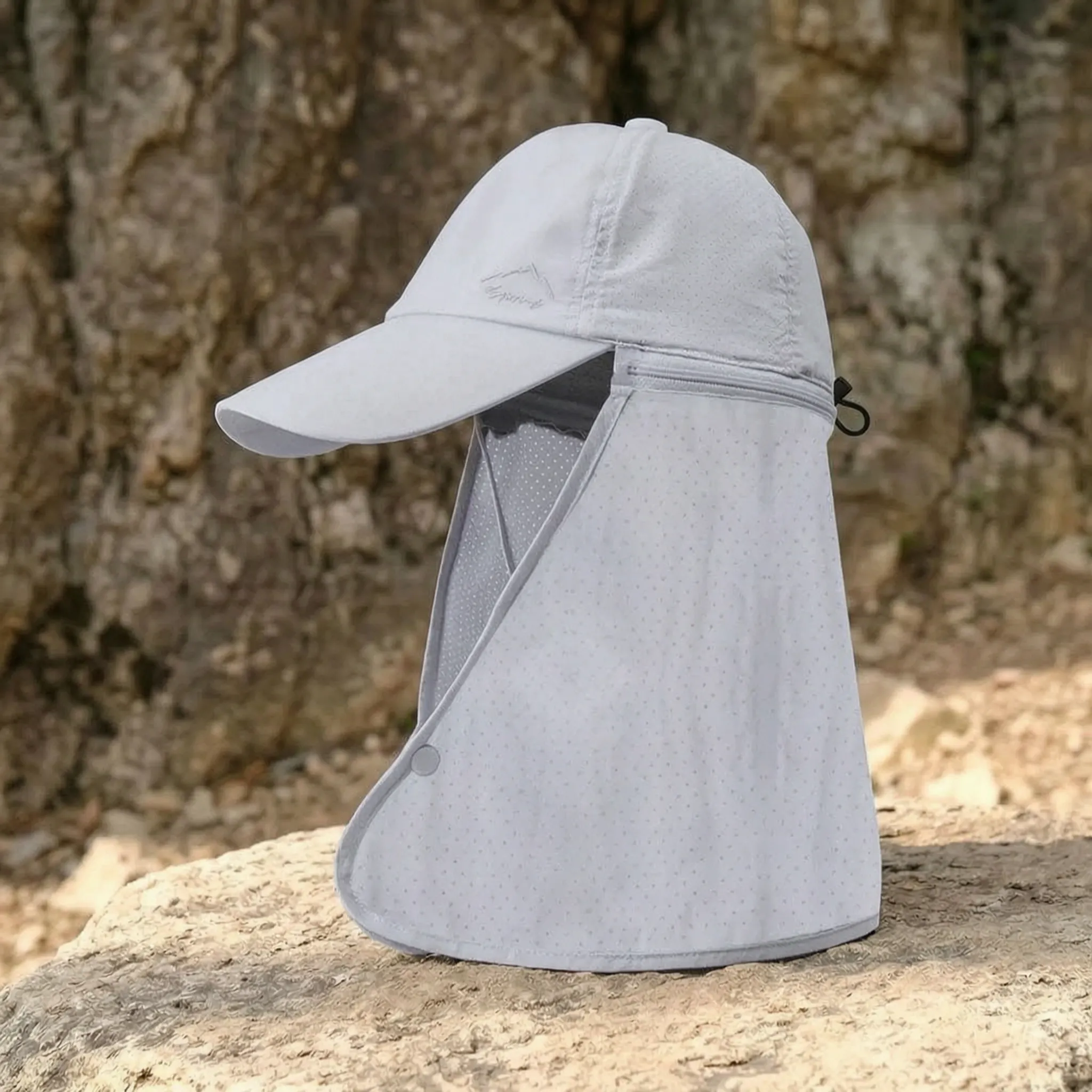 Leichte Outdoor-Kappe mit abnehmbarer Nackenklappe für Wandern