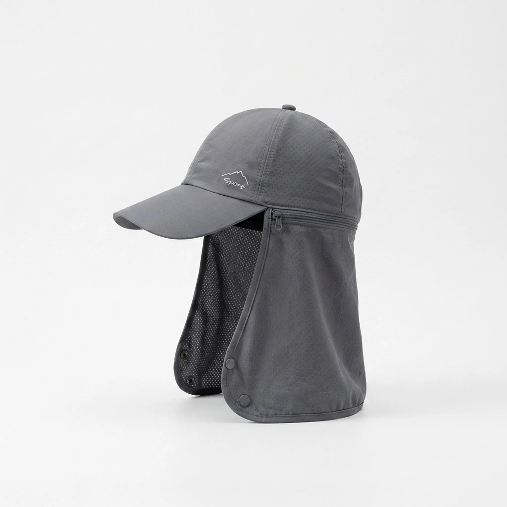 Leichte Outdoor-Kappe mit abnehmbarer Nackenklappe für Wandern