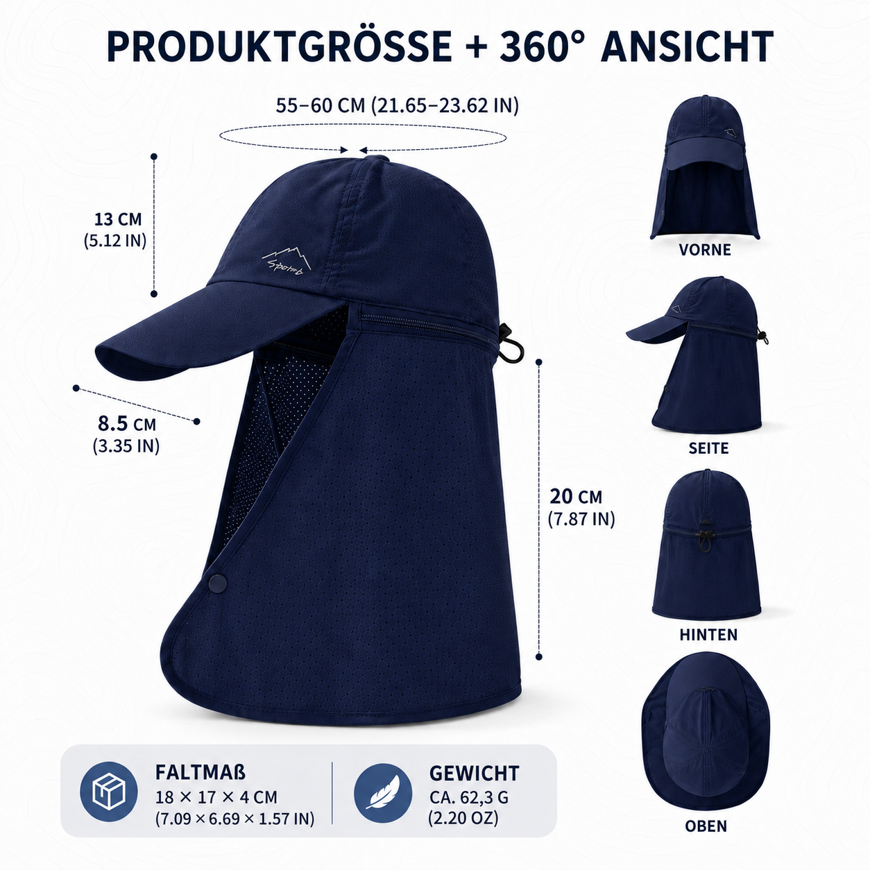 Nordspur | Venshield Kappe mit Nackenklappen