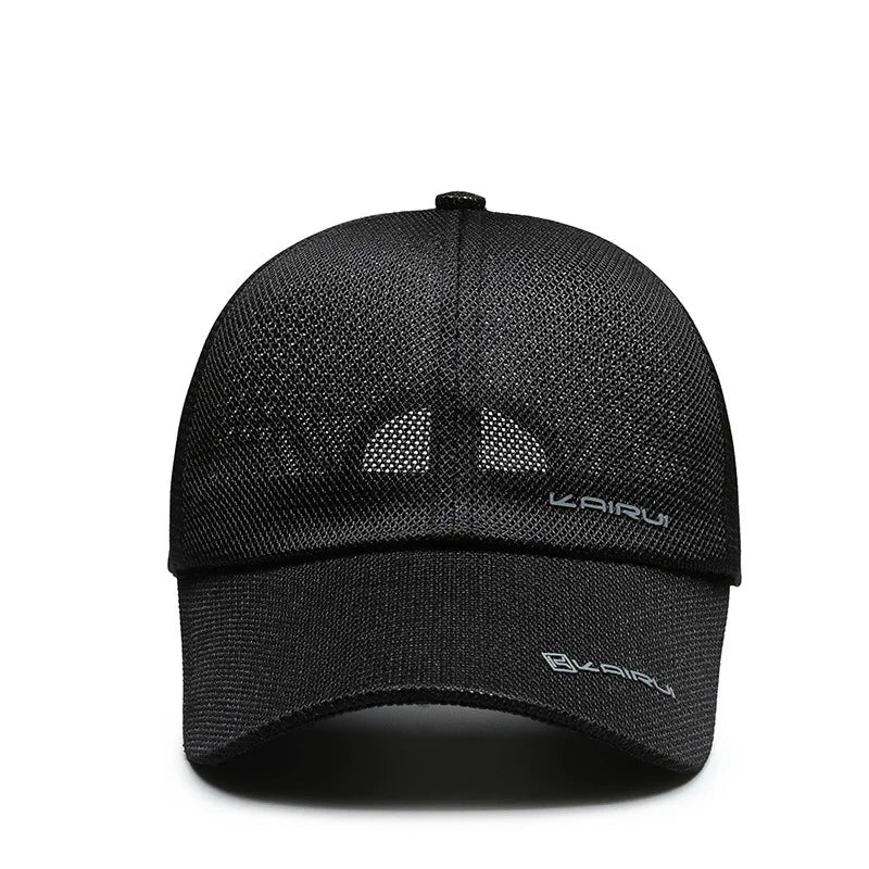 Atmungsaktive Mesh Snapback Cap mit gebogenem Schirm