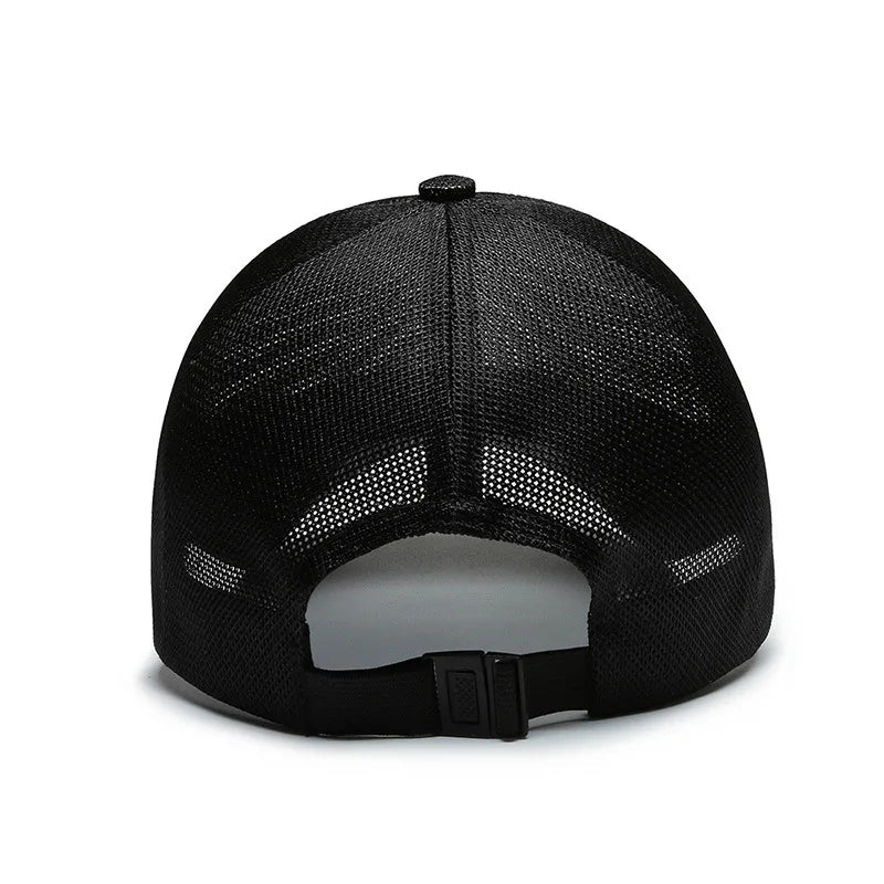 Atmungsaktive Mesh Snapback Cap mit gebogenem Schirm