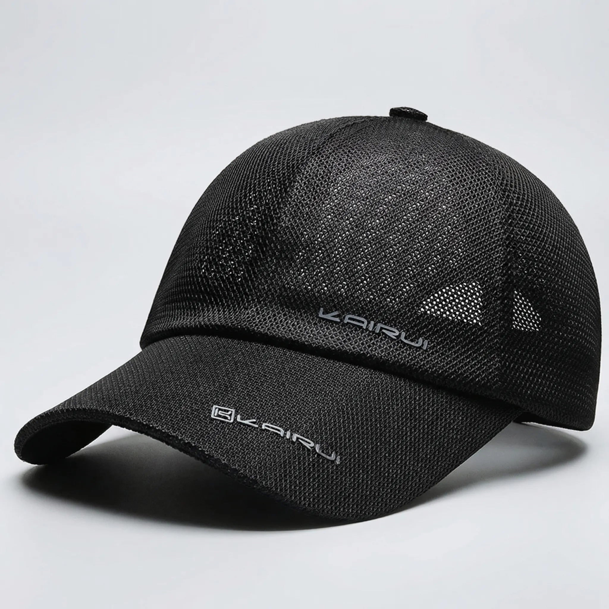 Atmungsaktive Mesh Snapback Cap mit gebogenem Schirm