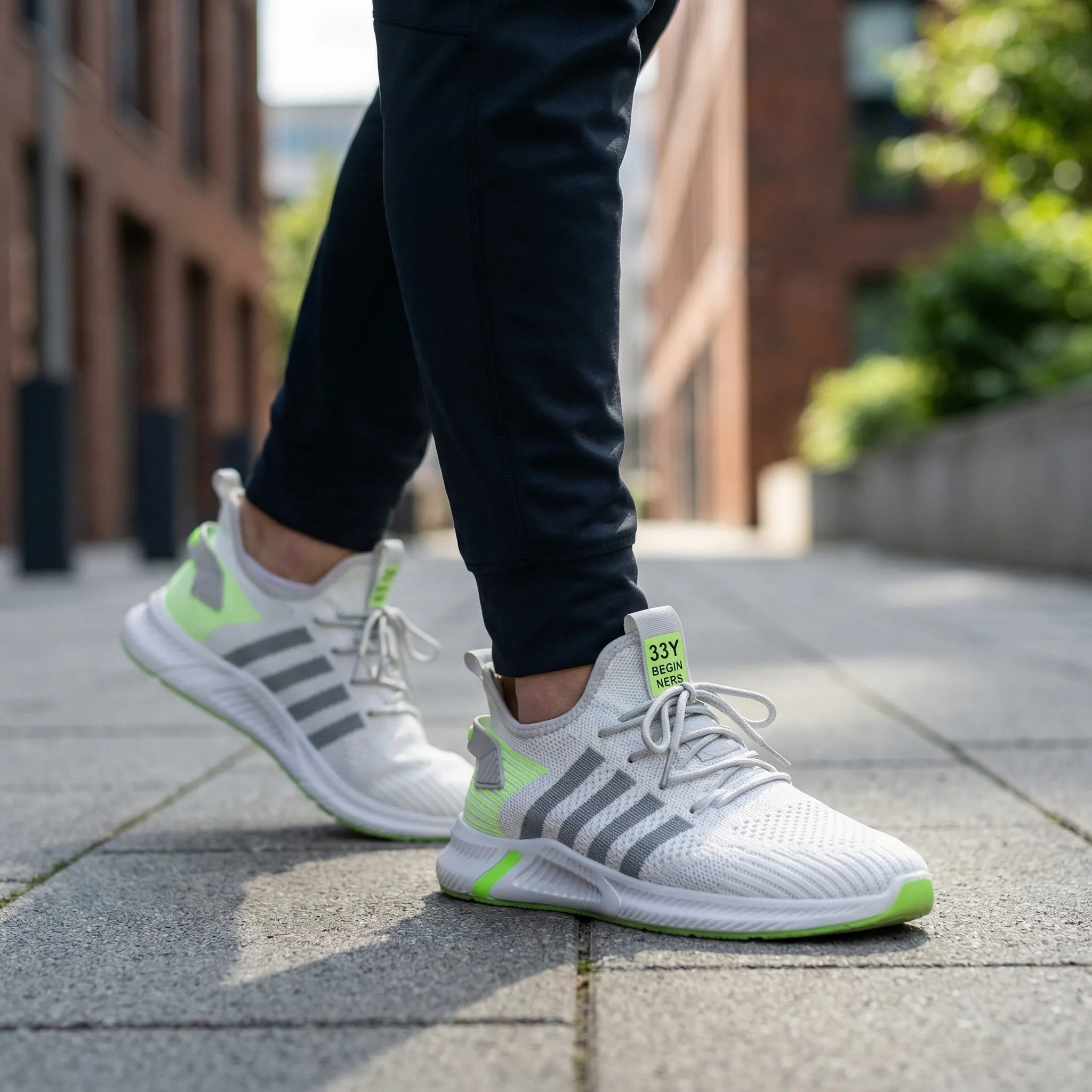Herren Mesh Sneaker atmungsaktiv leicht knöchelhoher Schaft
