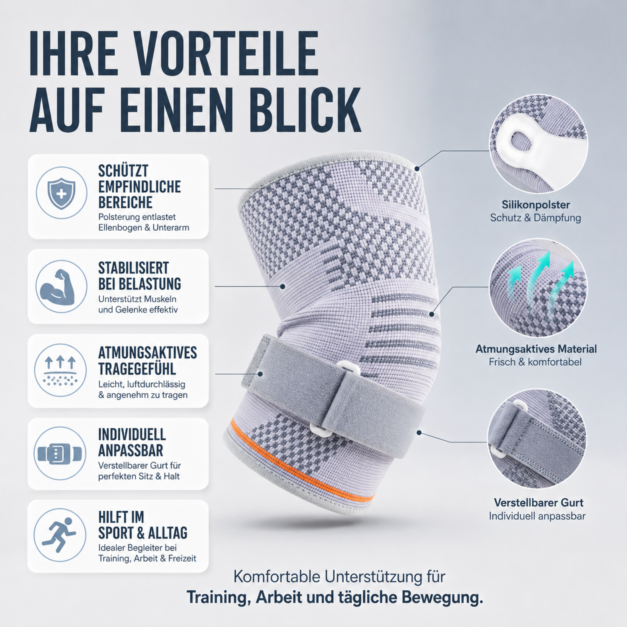Nordspur | Ventrox Verstellbare Kompressions-Ellbogenbandage
