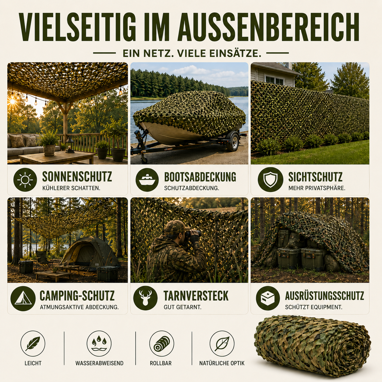 Nordspur | Verdacamo Große Tarnnetzrolle