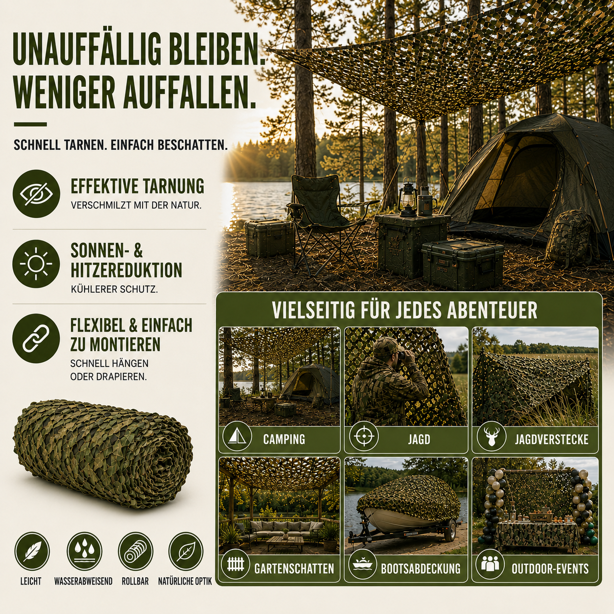 Nordspur | Verdacamo Große Tarnnetzrolle